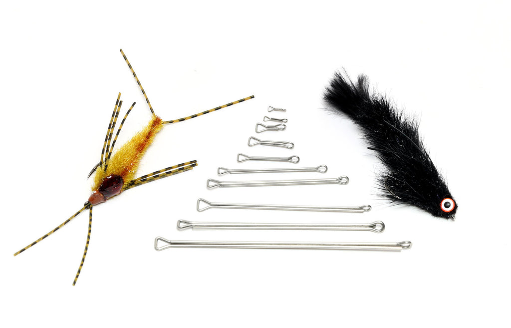 40pcs Skull Articulated Shanks For Fly Fishing – 10mm & 15mm Stainless Steel, DIY Streamer & Intruder Ties