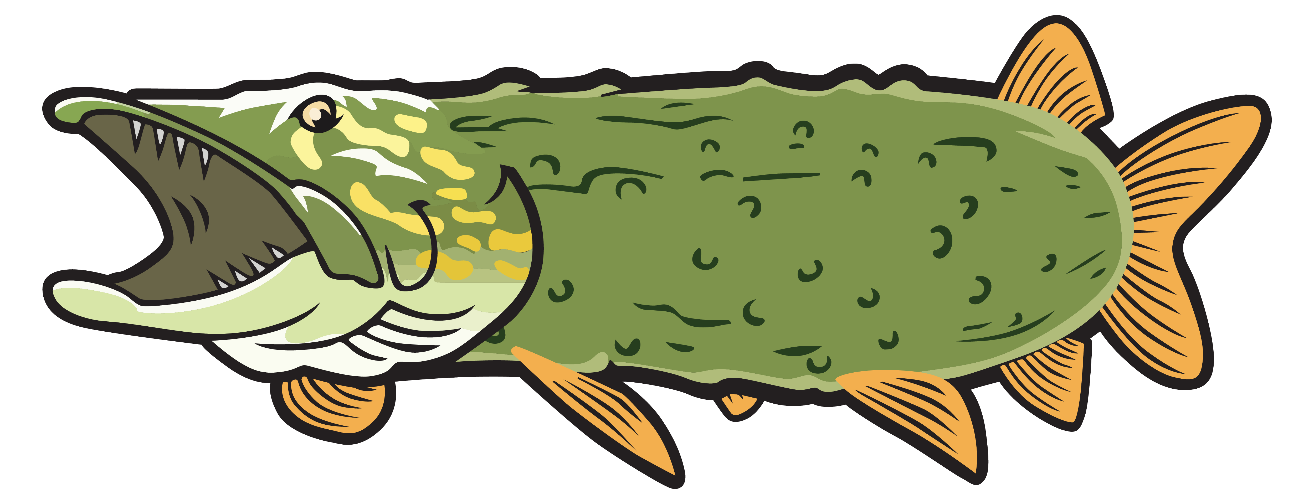 Out Fly Fishing Die Cut Ditch Pickle Sticker