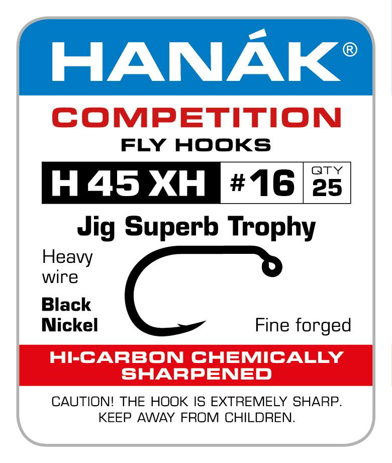 Hanak Competition Fly Hooks H 45 XH Jig Superb Trophy