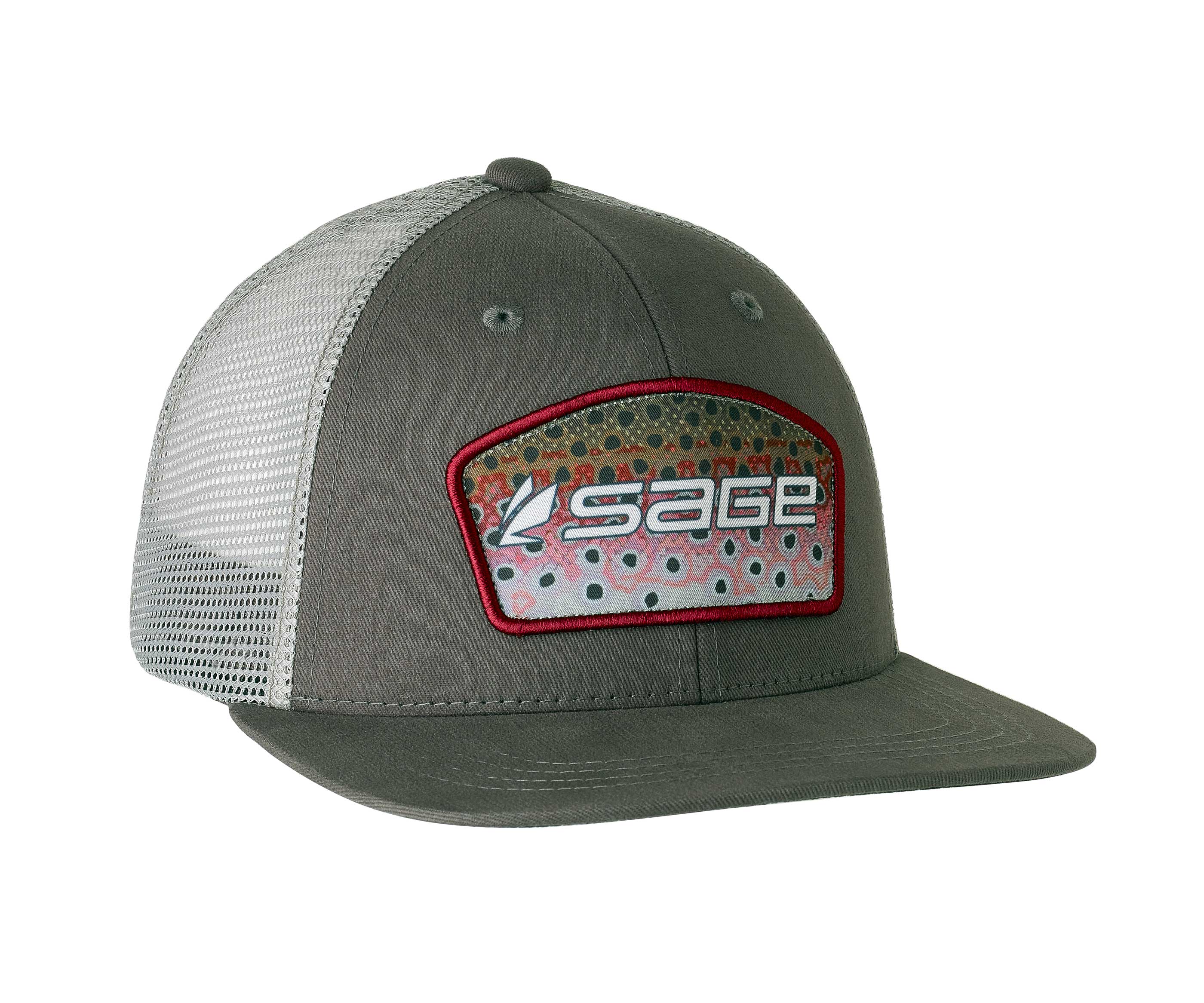 Sage Hat: Patch Trucker Rainbow Trout