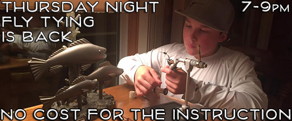 Thursday Night Fly Tying is Back Again!