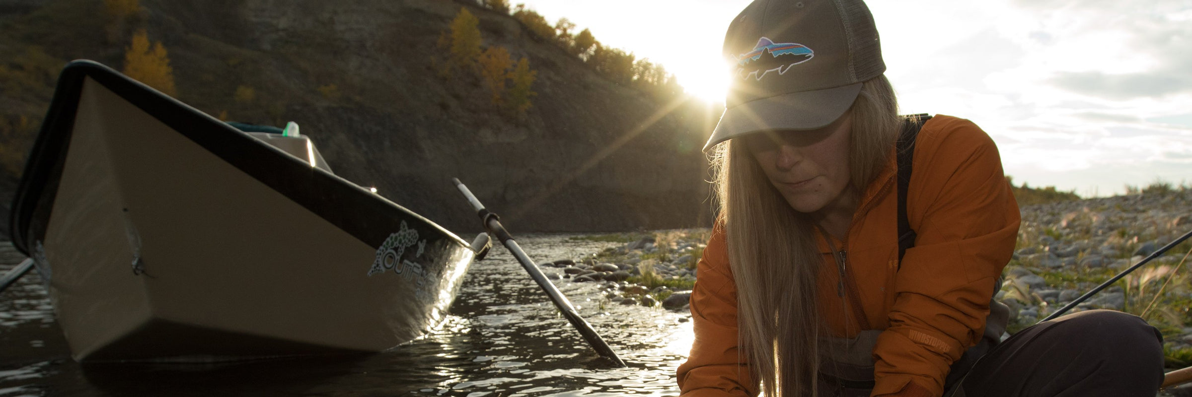 Bent Rod Badge Hat | Fishing Clothes | Orvis UK Blue