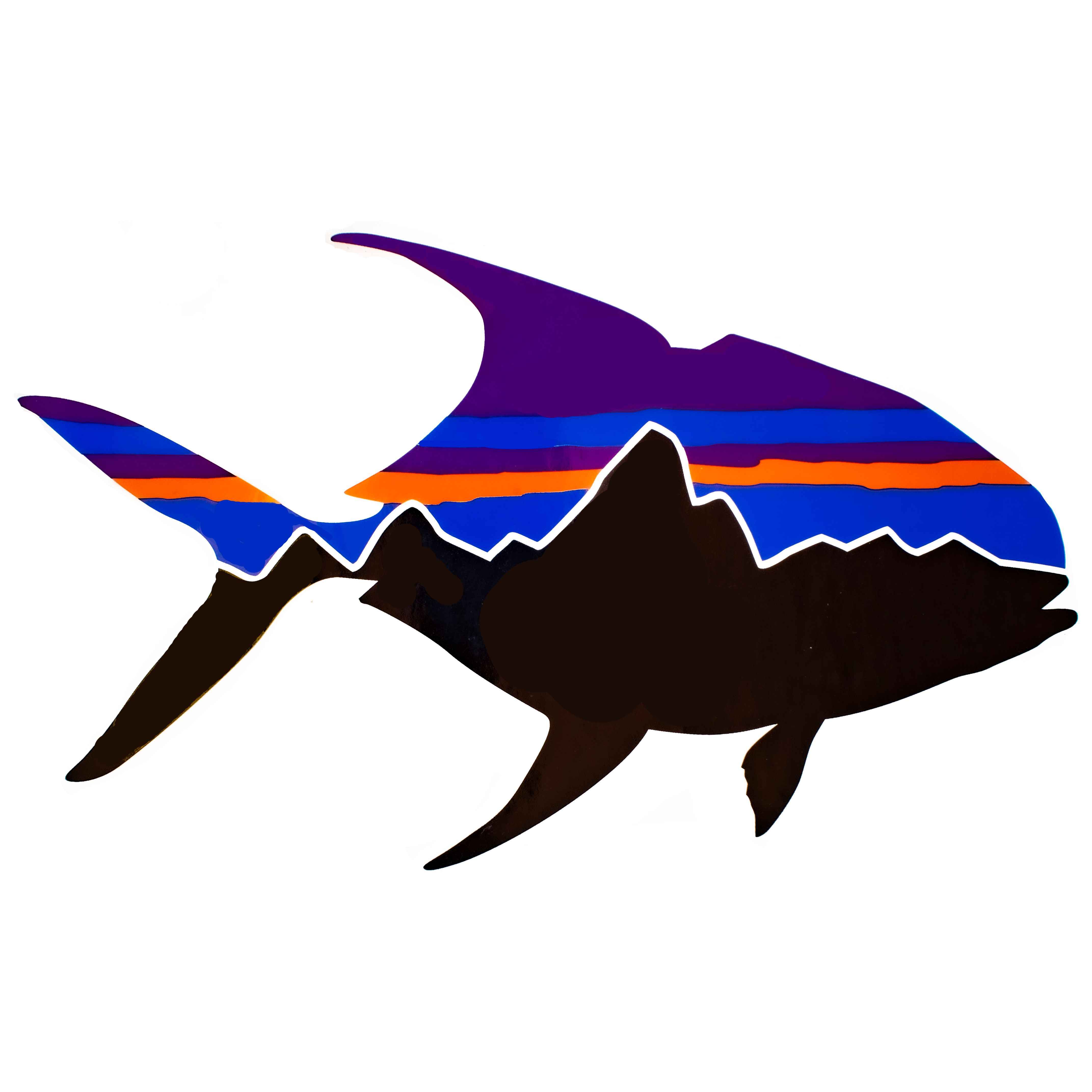 Patagonia Fitz Roy Fish Sticker – Out Fly Fishing