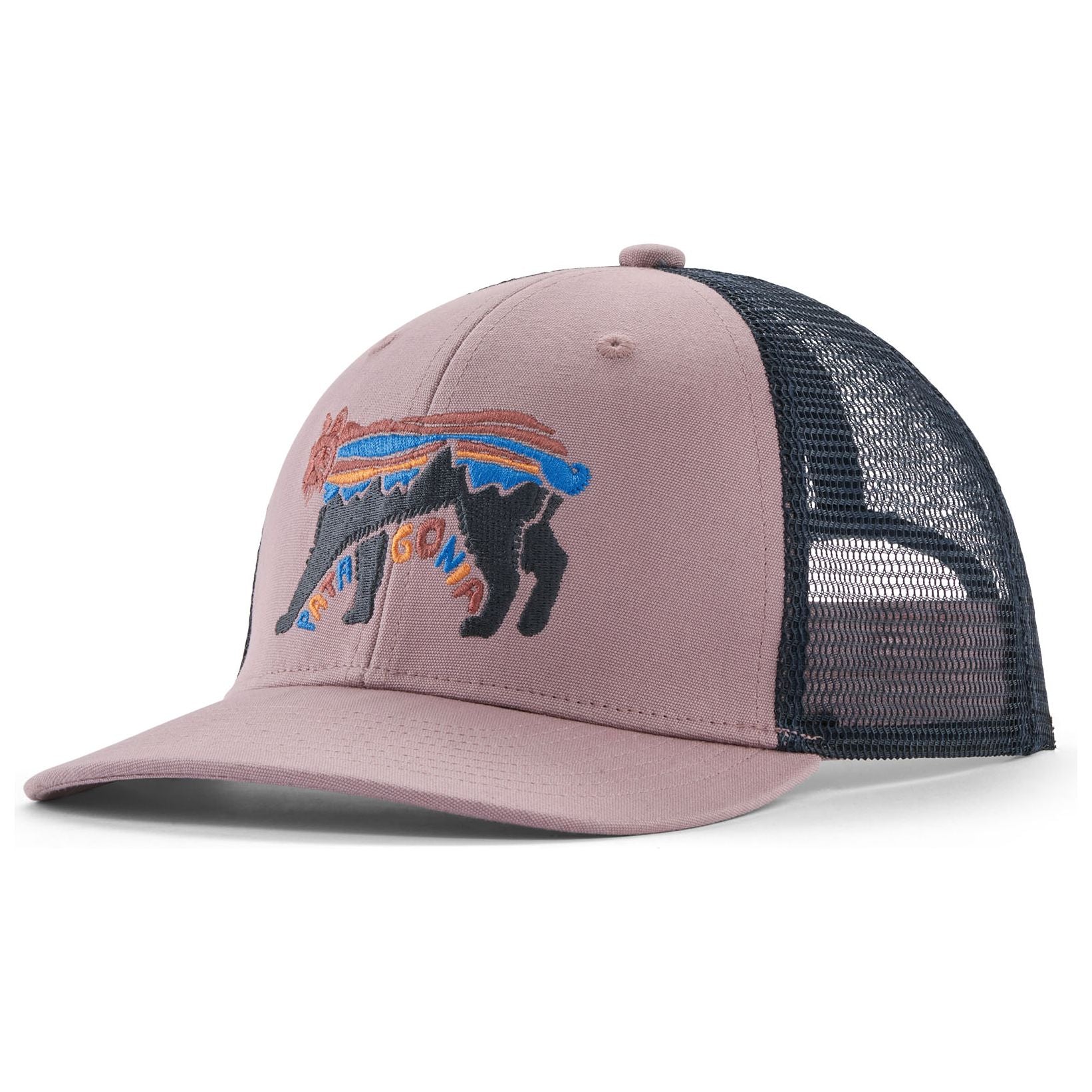 Patagonia Kid's Trucker Hat Fitz Roy Lynx: Stormy Mauve Image 01