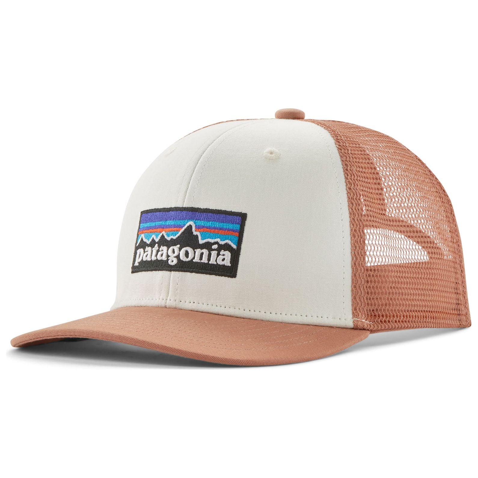 Patagonia Kid's Trucker Hat P-6 Logo: Birch White