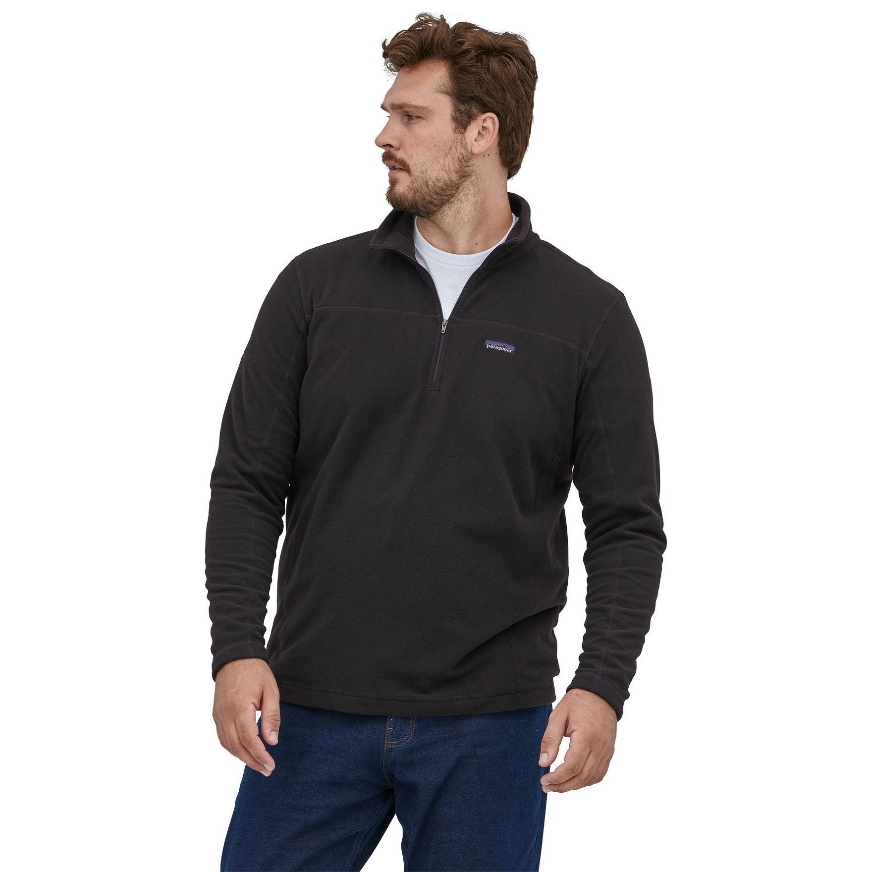 Patagonia Men's Micro D Pullover Black Image 02