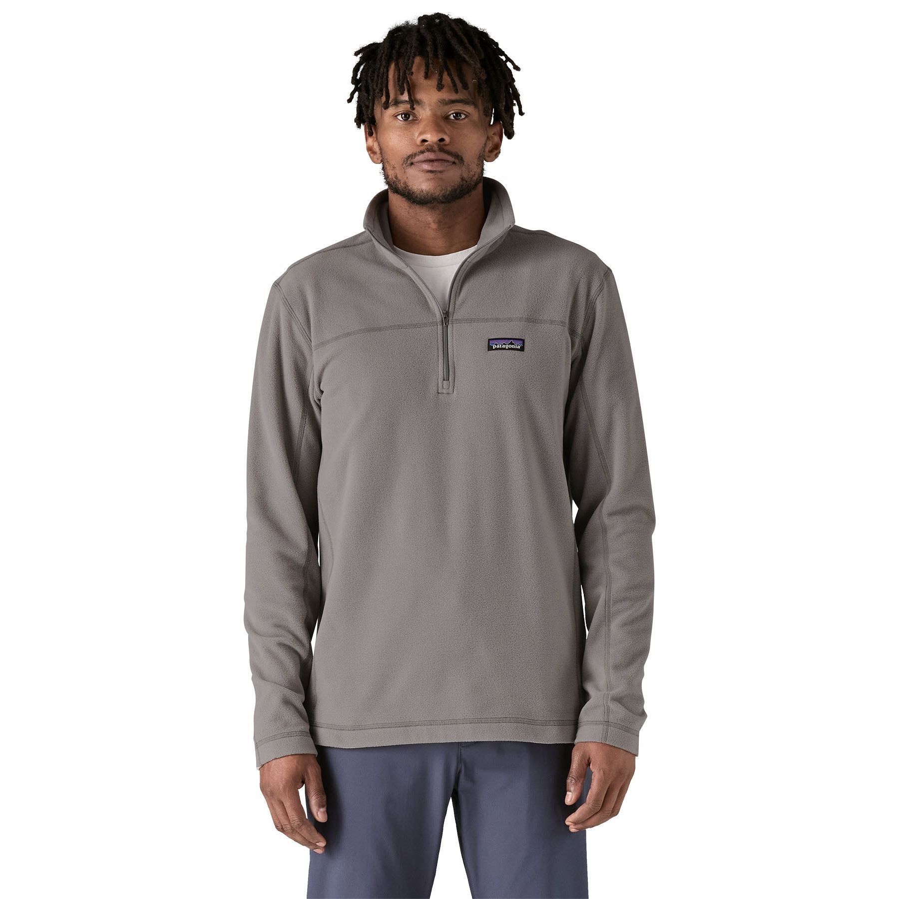 Patagonia Men's Micro D Pullover Feather Grey Image 03