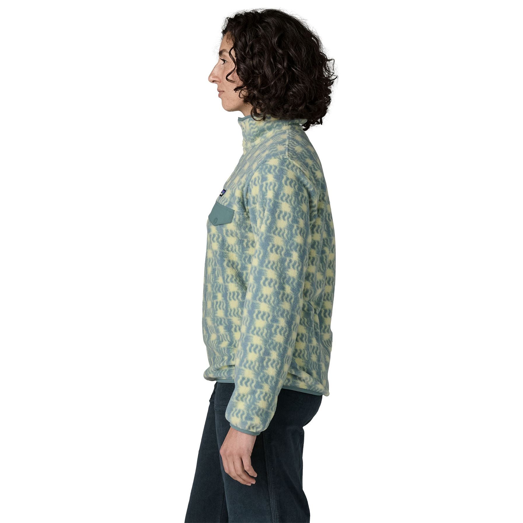 Patagonia Women's Lightweight Synch Snap-T Pullover Sun Quilt: Blue Sage Image 03