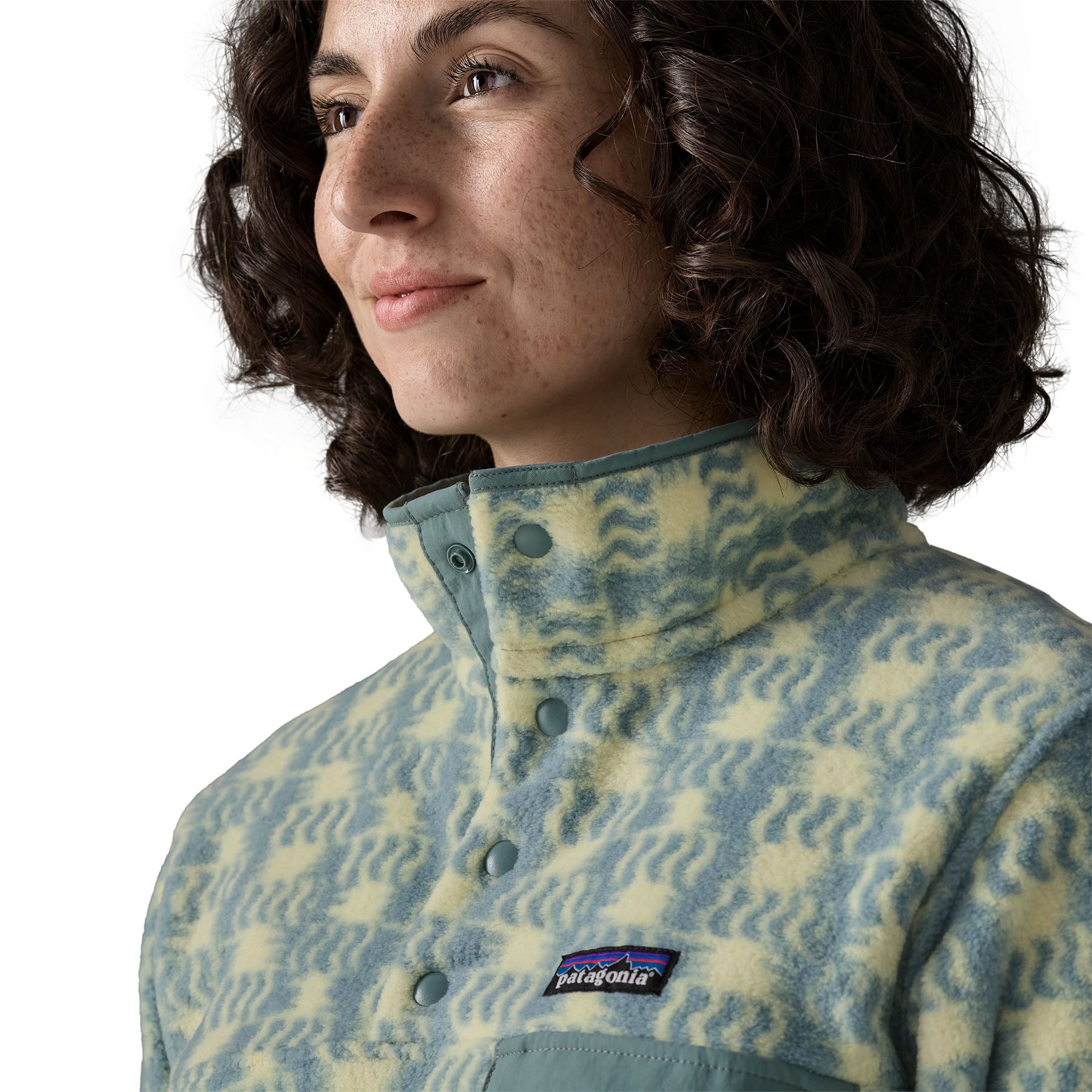 Patagonia Women's Lightweight Synch Snap-T Pullover Sun Quilt: Blue Sage Image 05
