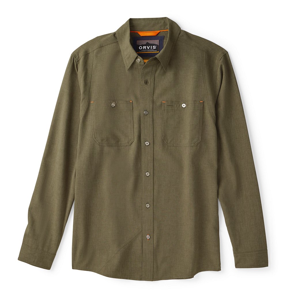 Orvis Men's Tech Chambray Long Sleeve Work Shirt (Sale)