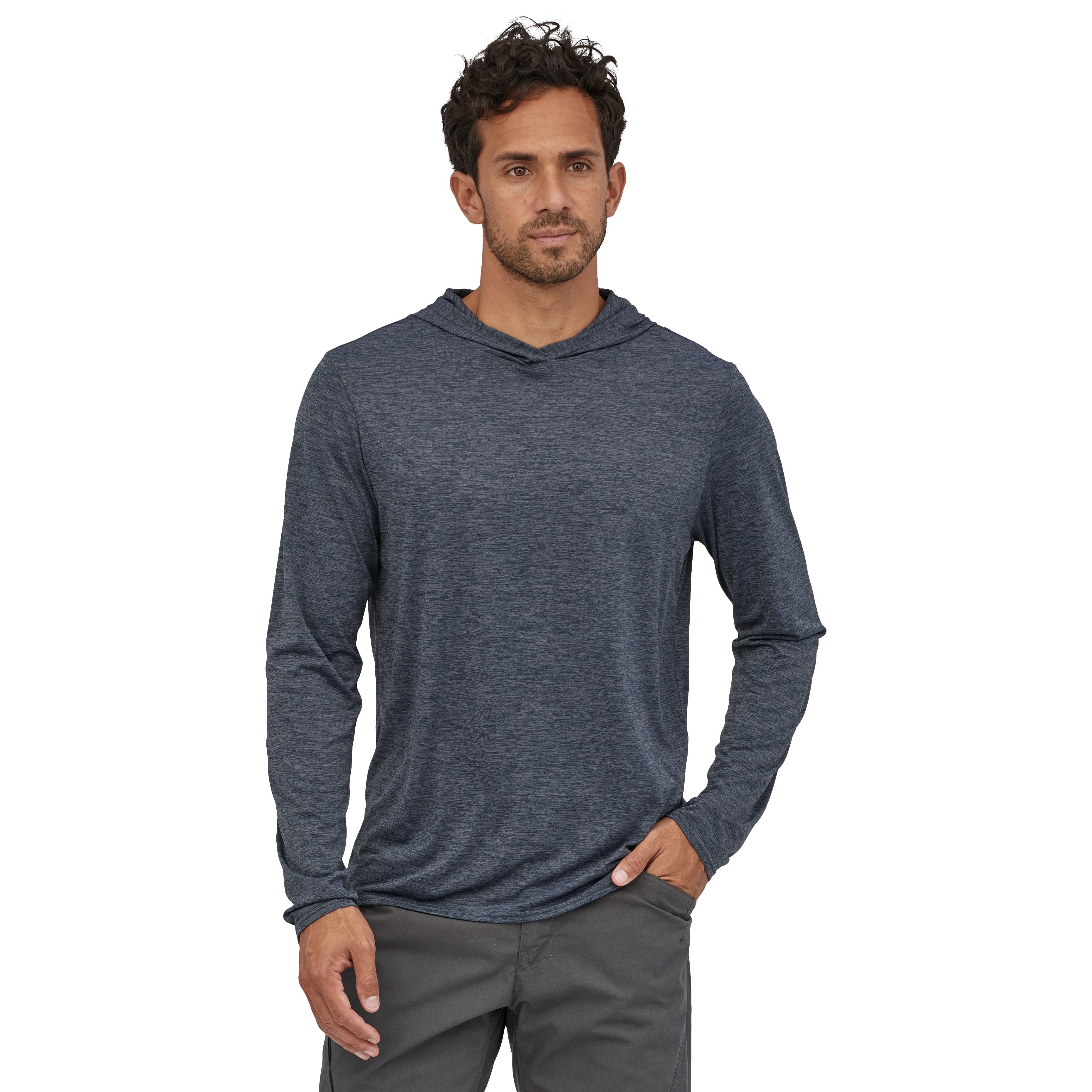 Patagonia Men's Capilene Cool Daily Hoody Smolder Blue - Light Smolder Blue X-Dye Image 02