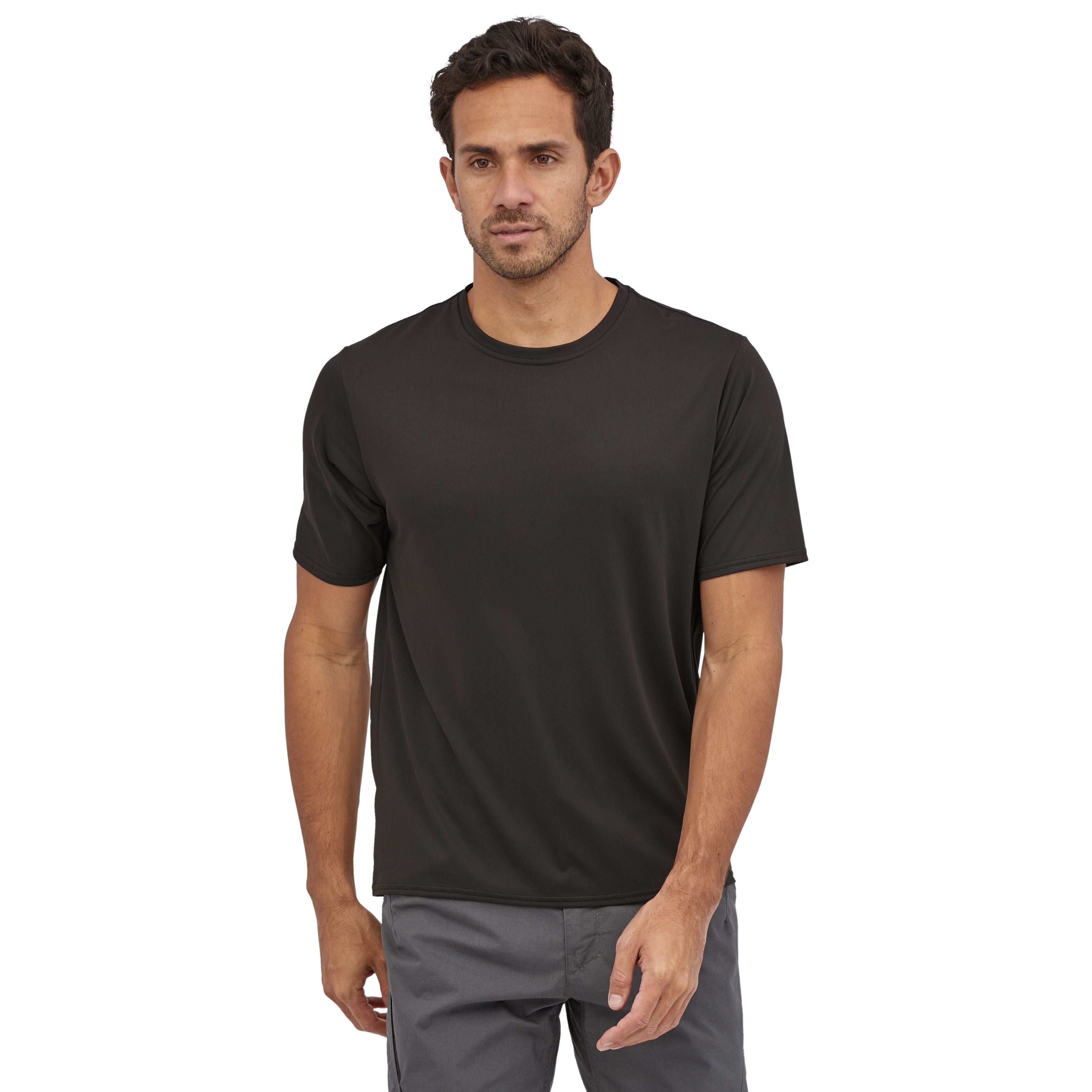 Patagonia Men's Capilene Cool Daily Shirt Black Image 03