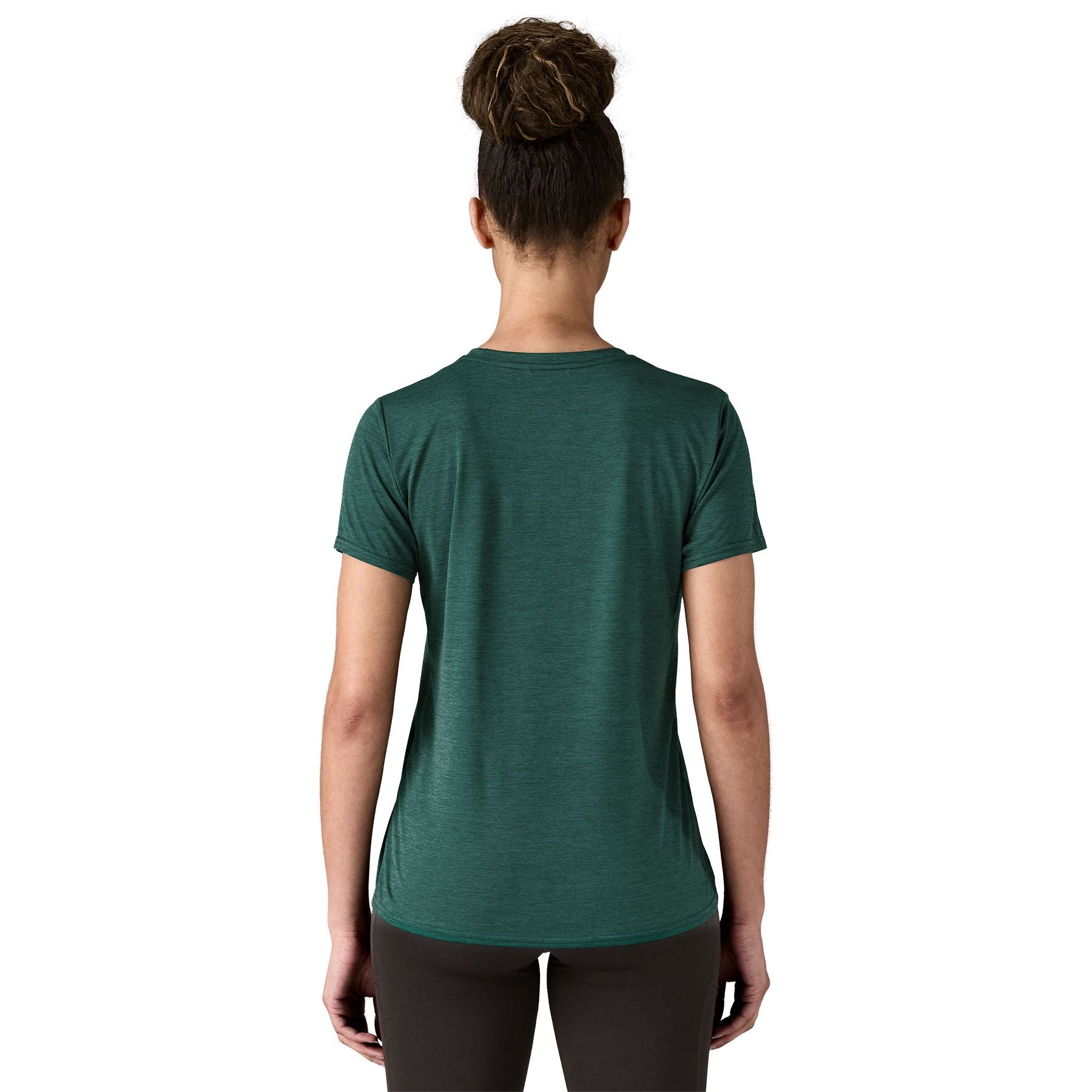 Patagonia Women's Capilene Cool Daily Shirt Cascade Green - Light Cascade Green X-Dye Image 04