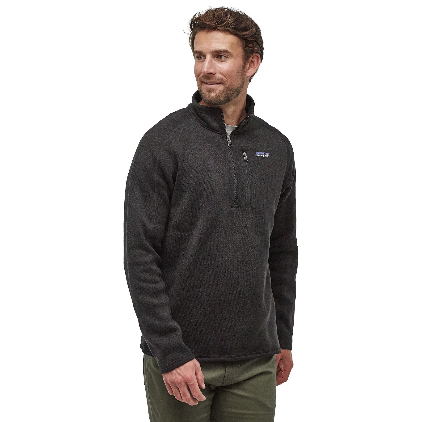 Patagonia Men's Better Sweater 1/4 Zip Black Image 02