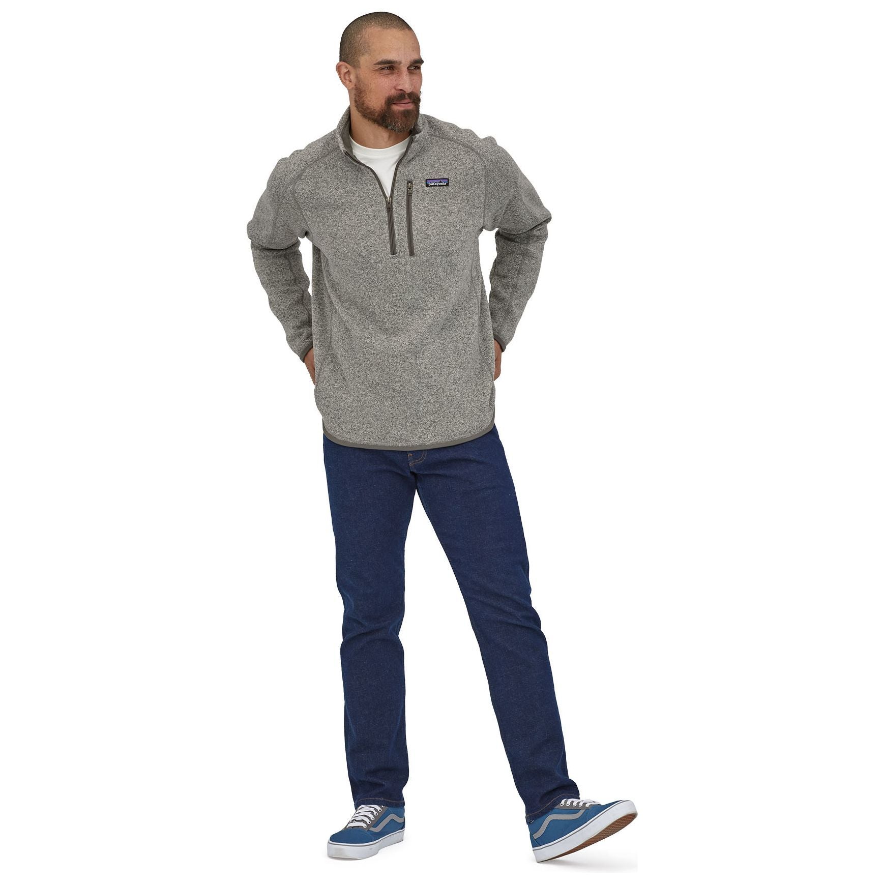 Patagonia Men's Better Sweater 1/4 Zip Stonewash Image 08