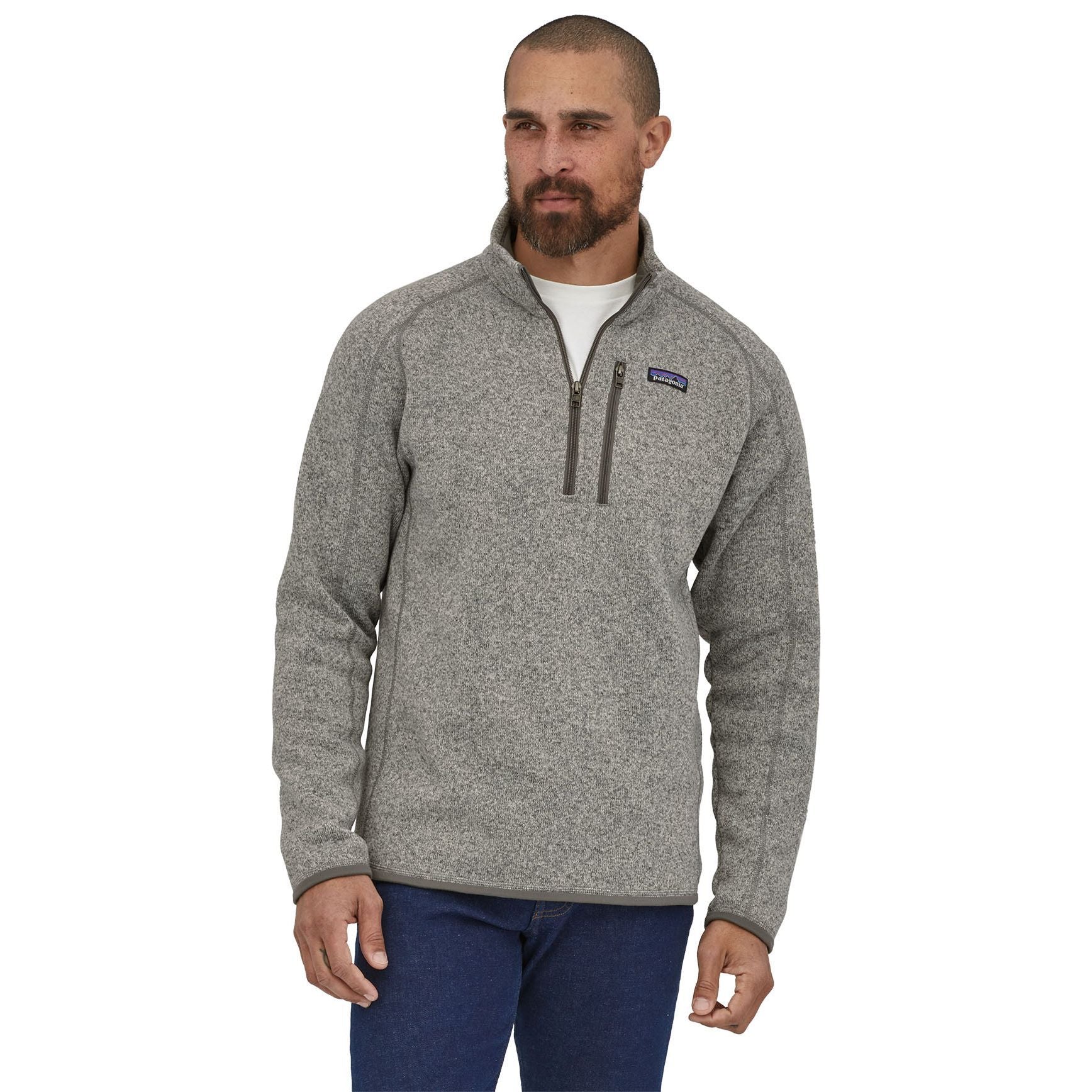 Patagonia Men's Better Sweater 1/4 Zip Stonewash Image 09
