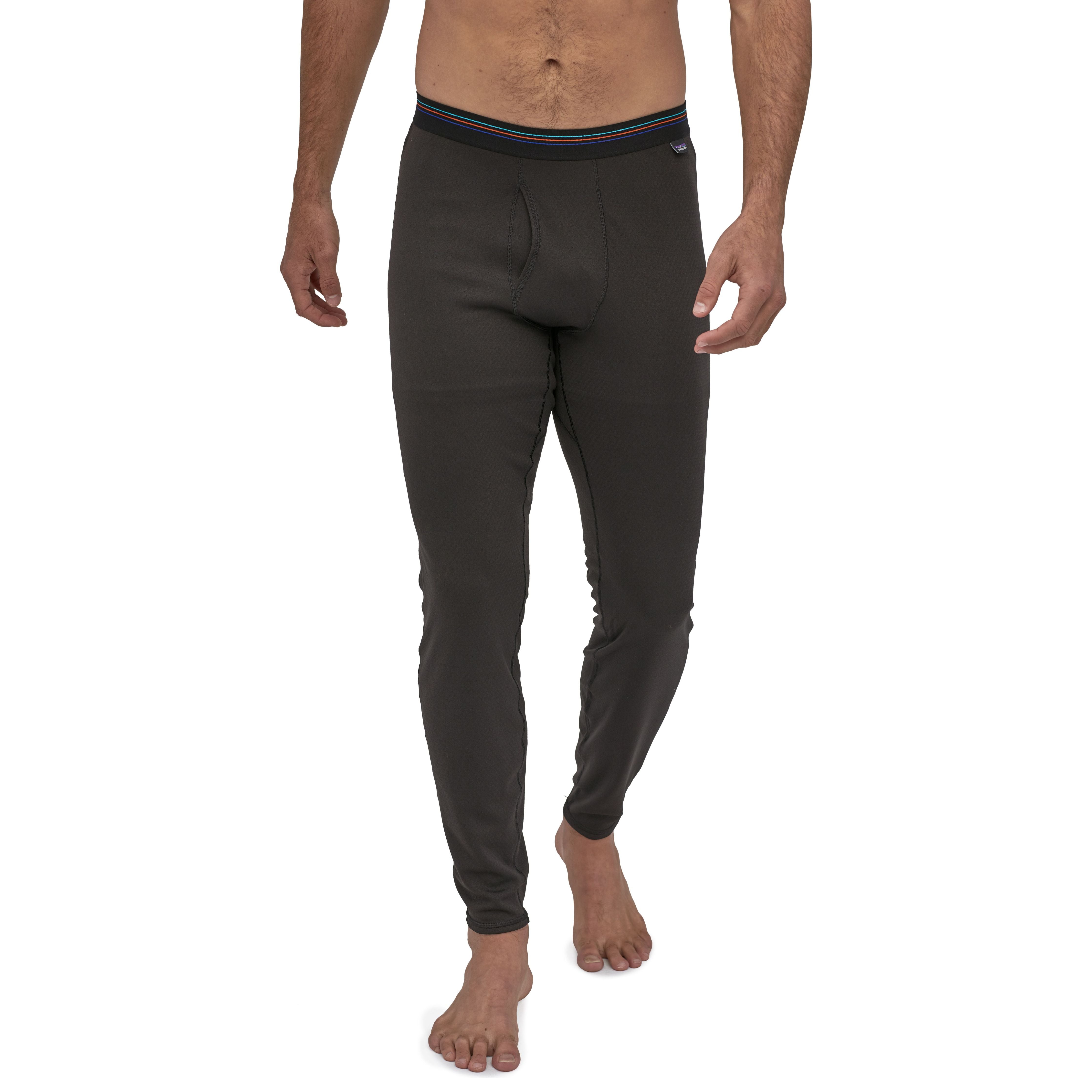 Patagonia Men's Capilene Midweight Bottoms Black Image 02