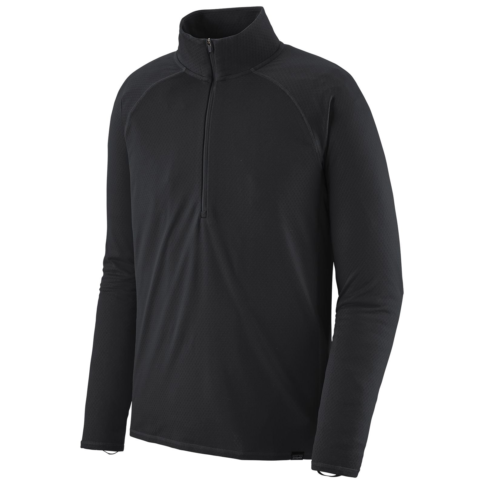 Patagonia Men's Capilene Midweight Zip Neck Black Image 01