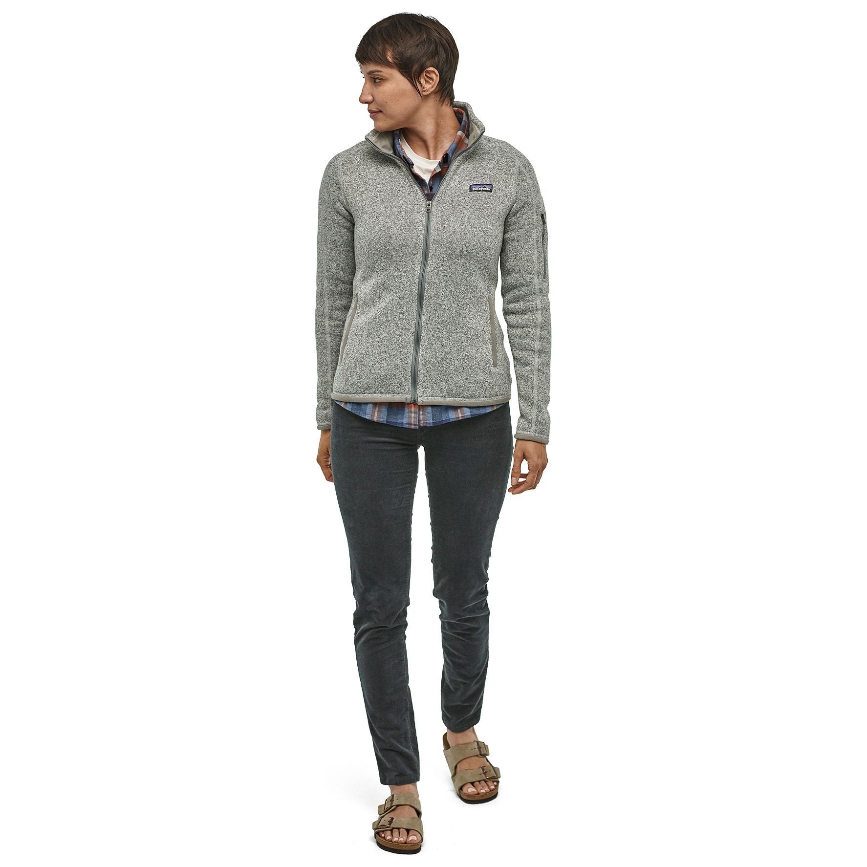 Patagonia Women's Better Sweater Jacket Birch White Image 02
