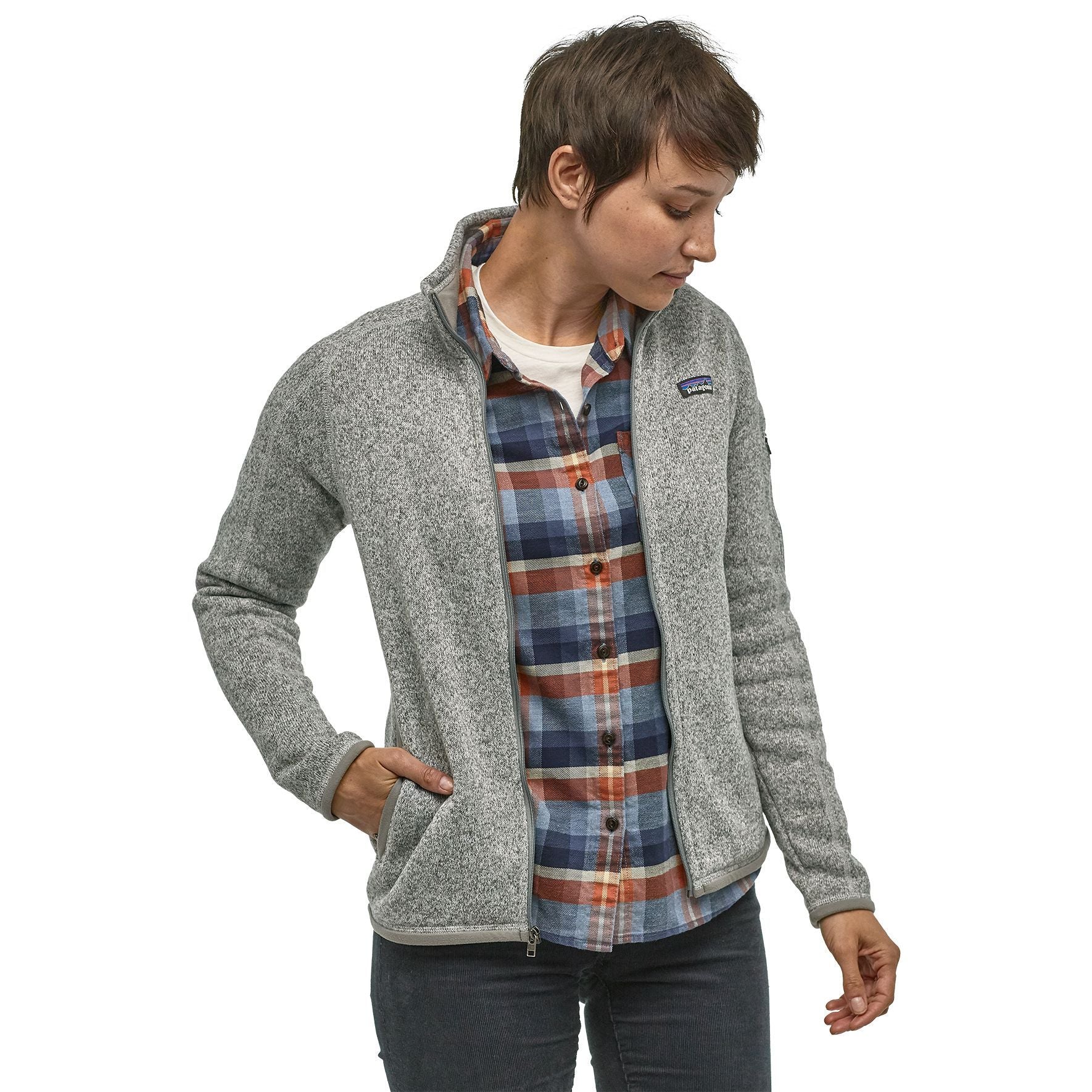 Patagonia Women's Better Sweater Jacket Birch White Image 03
