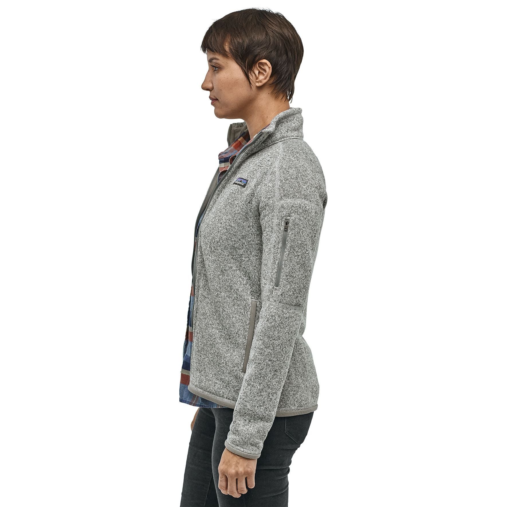 Patagonia Women's Better Sweater Jacket Birch White Image 04