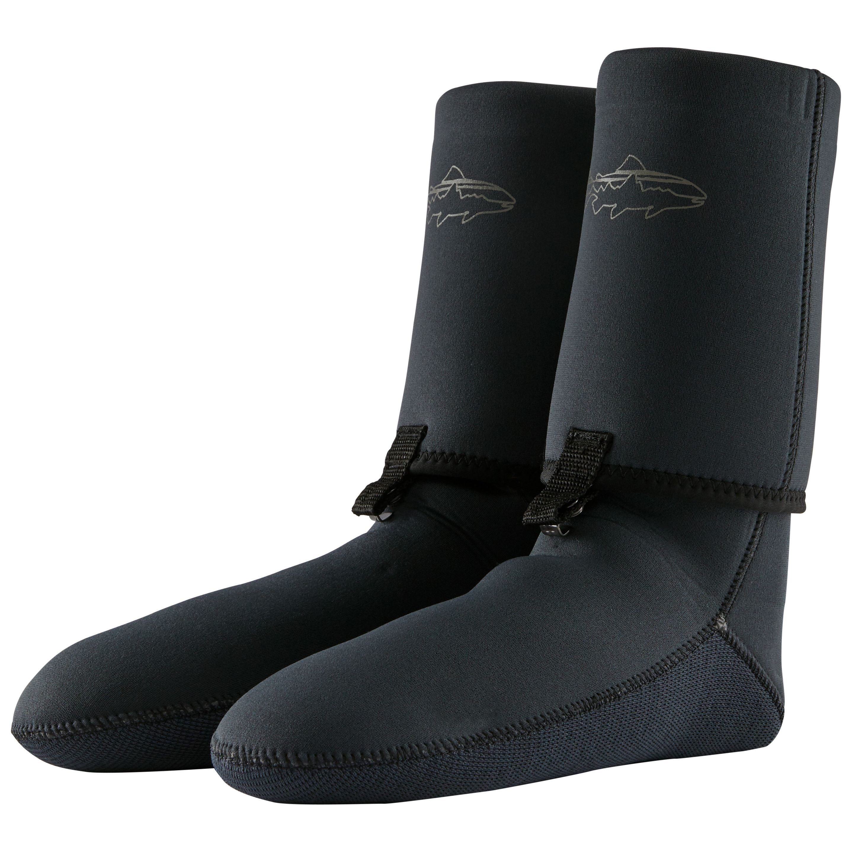 Patagonia Yulex Wading Socks with Gravel Guard Black Image 01
