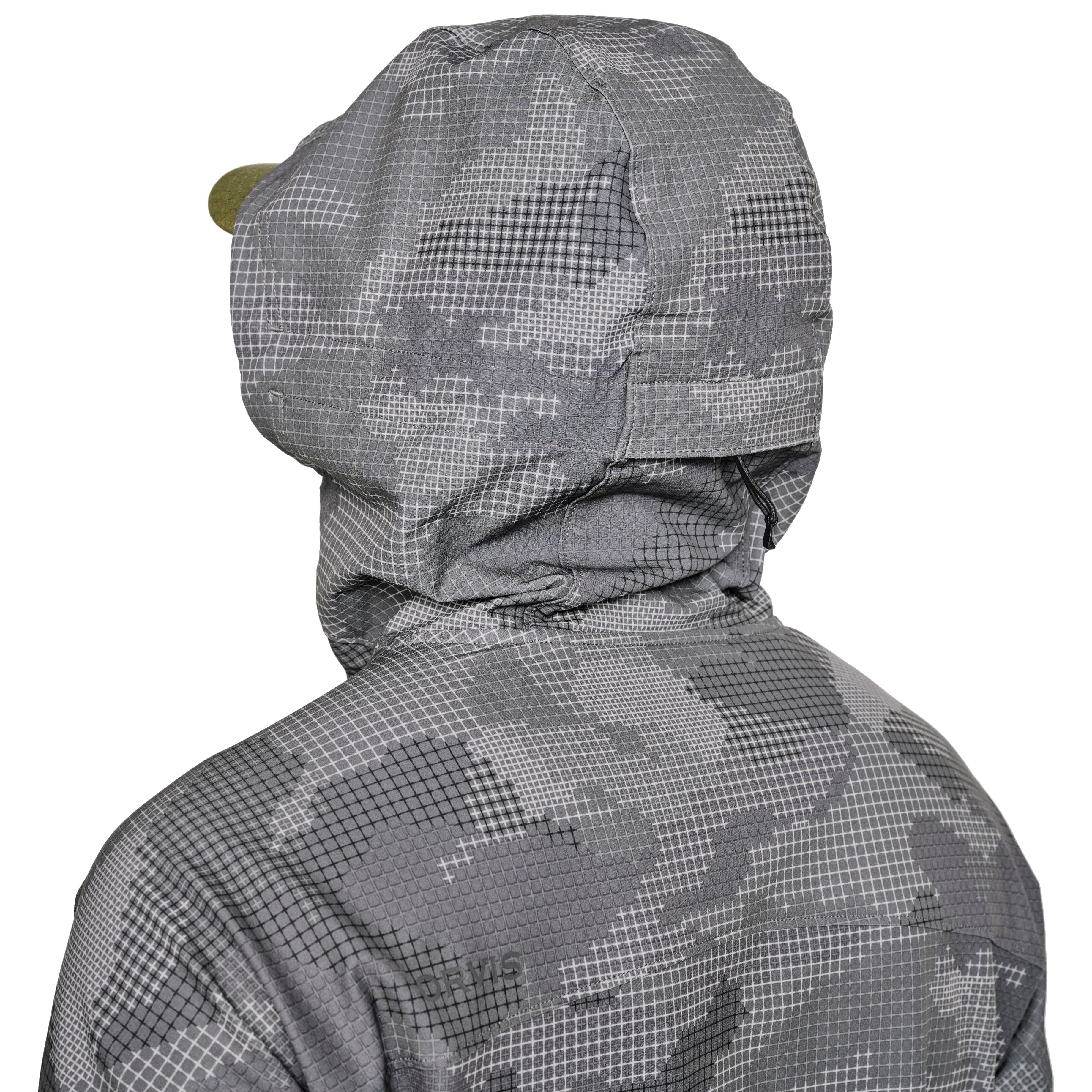 Orvis Men's Pro LT Softshell Hoodie Steel Camo Image 08
