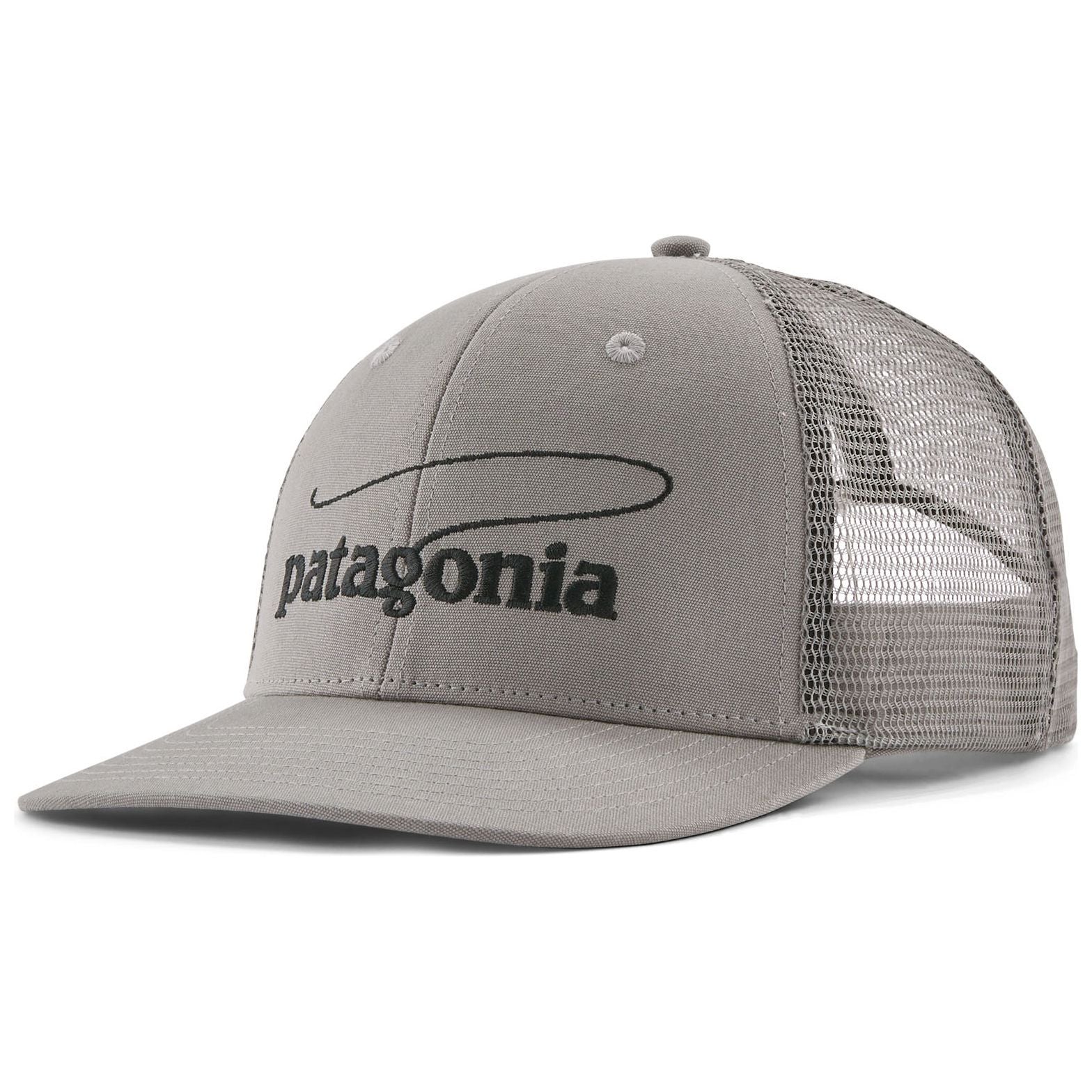 Patagonia Take a Stand Trucker Hat Casting Logo: Forever Grey