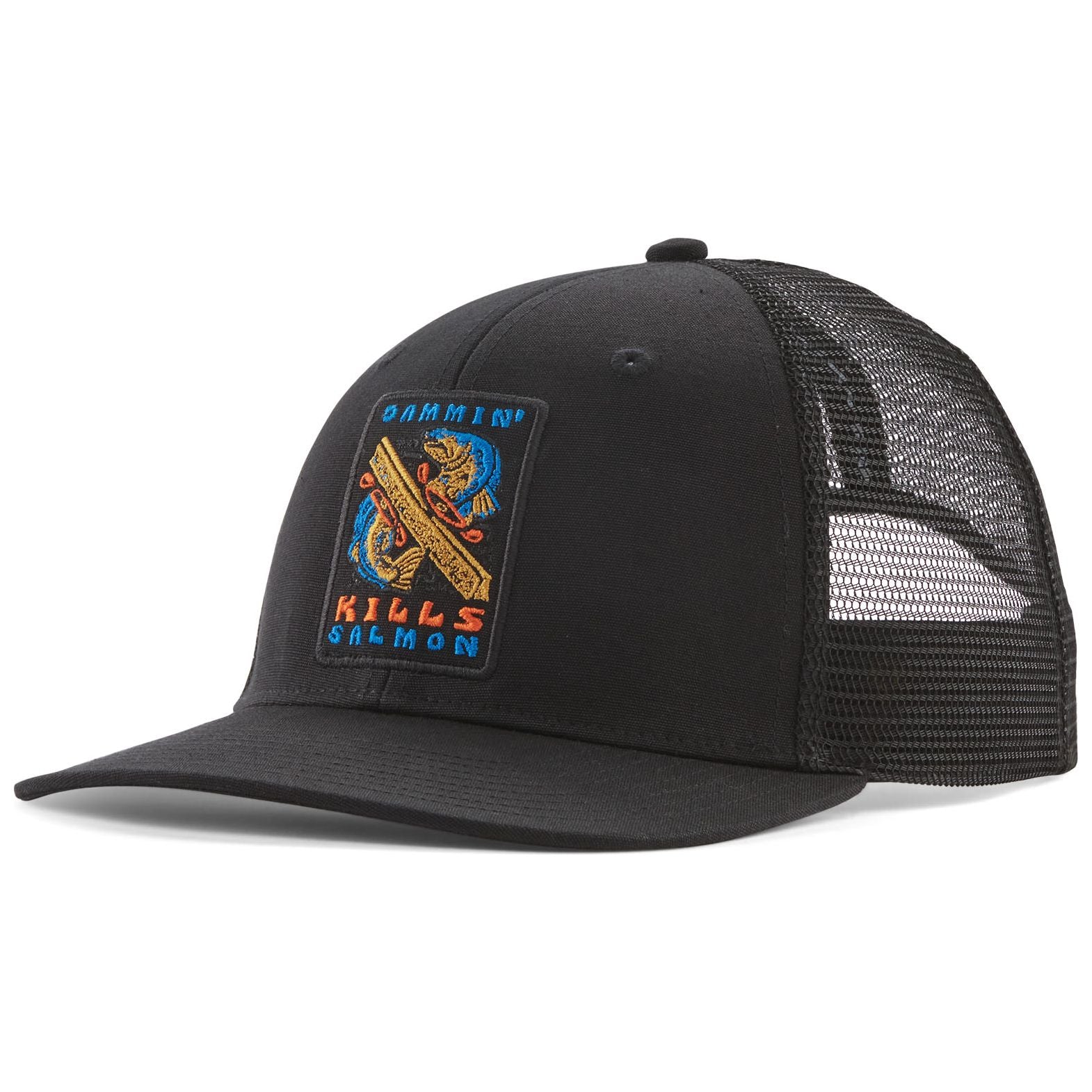 Patagonia Take A Stand Trucker Hat Dammin' Kills: Black