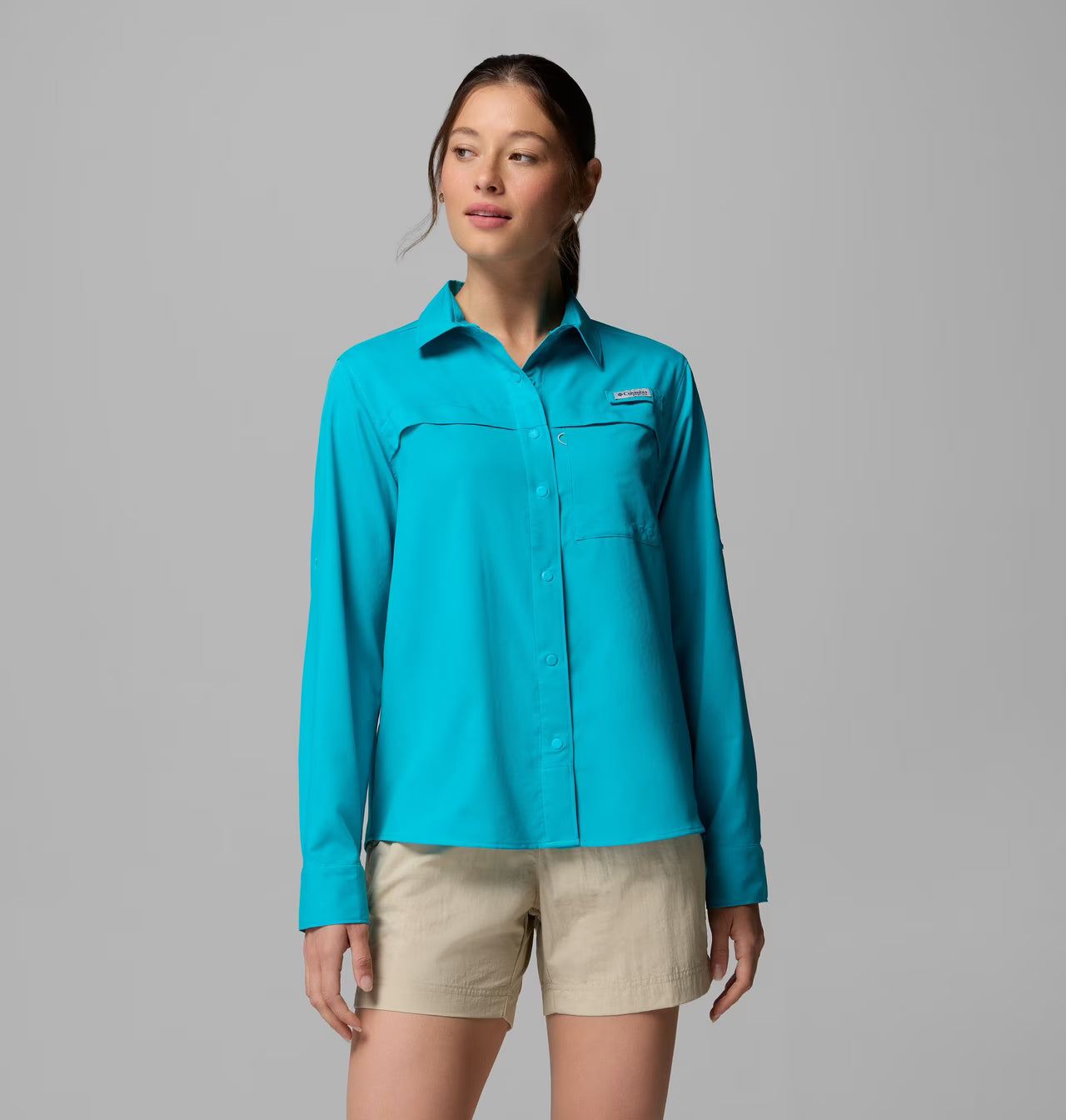 Columbia Women's PFG Castback Woven Long Sleeve