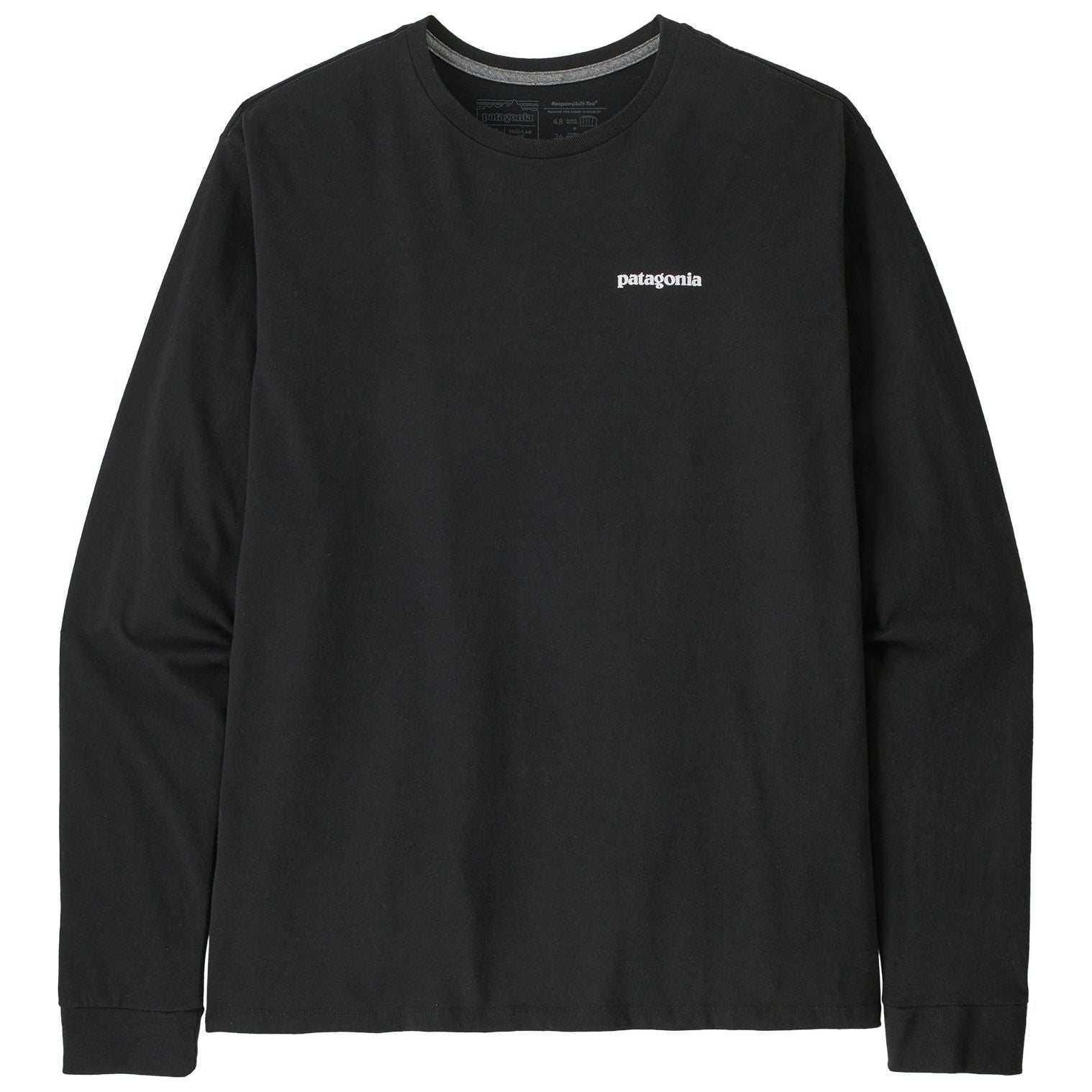 Patagonia Men's Long-Sleeved Home Water Trout Responsibili-Tee Black Image 02