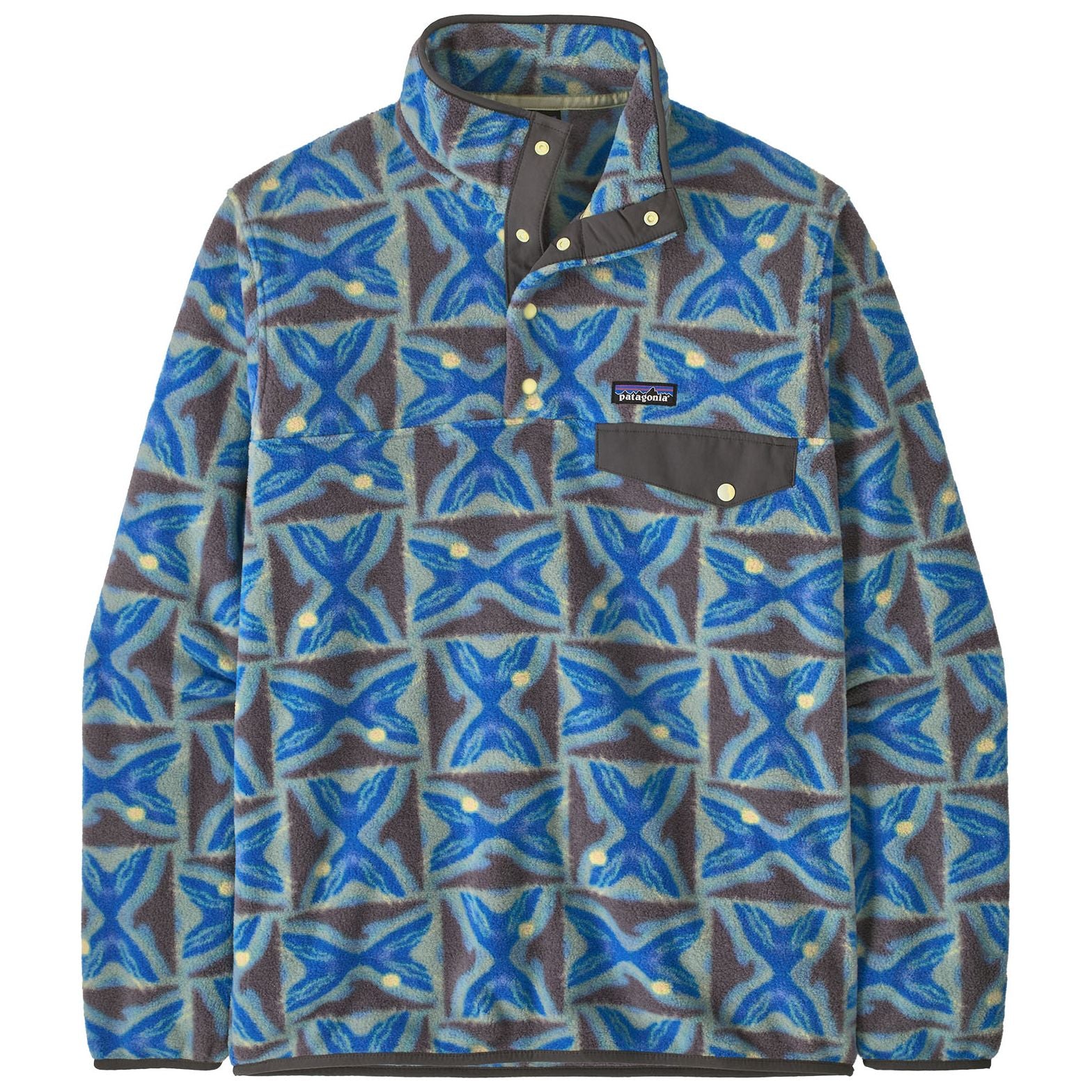 Patagonia Men's Lightweight Synch Snap-T Pullover Deep Freeze: Forge Grey Image 01