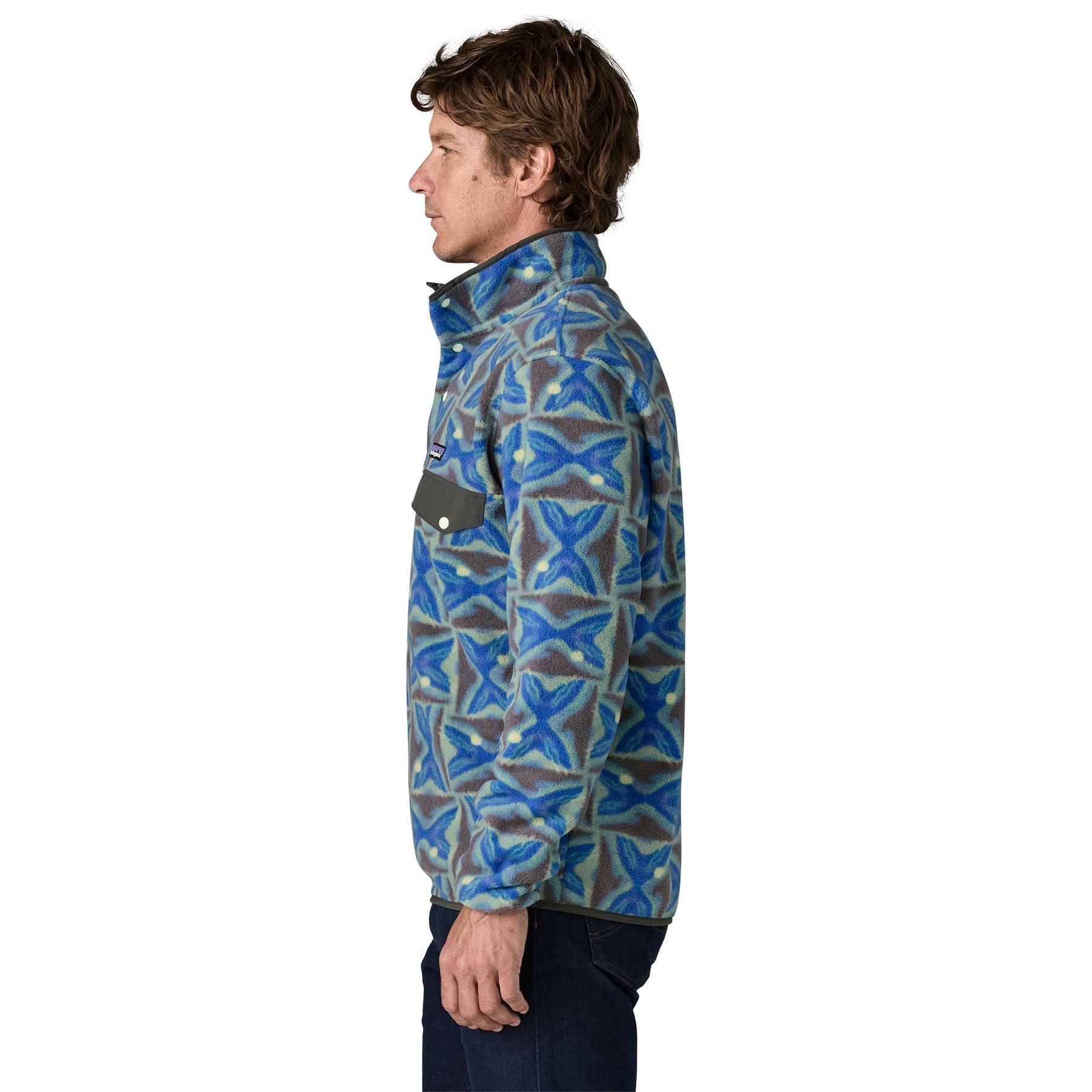 Patagonia Men's Lightweight Synch Snap-T Pullover Deep Freeze: Forge Grey Image 03