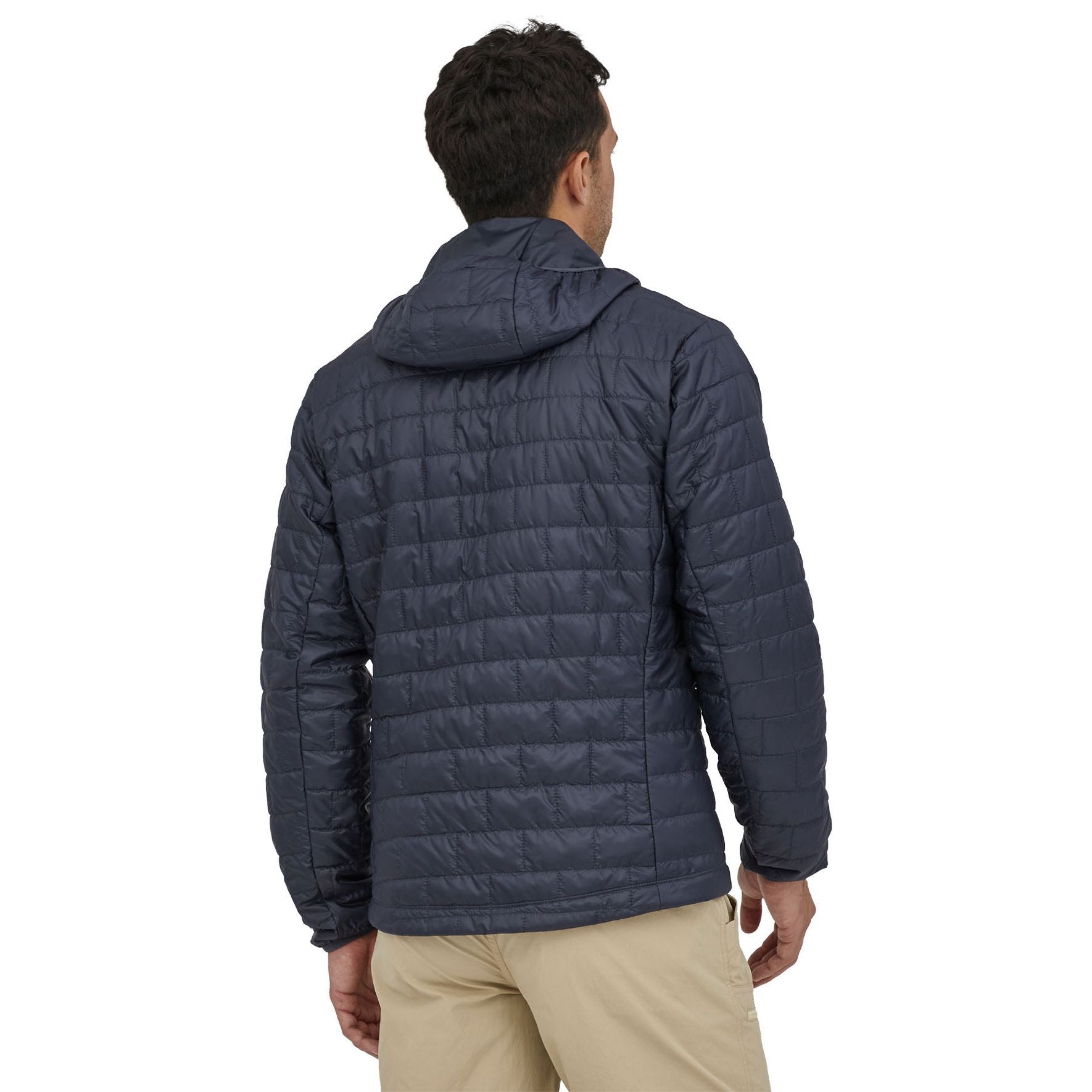 Patagonia Men's Nano Puff Fitz Roy Trout Hoody Smolder Blue Image 04
