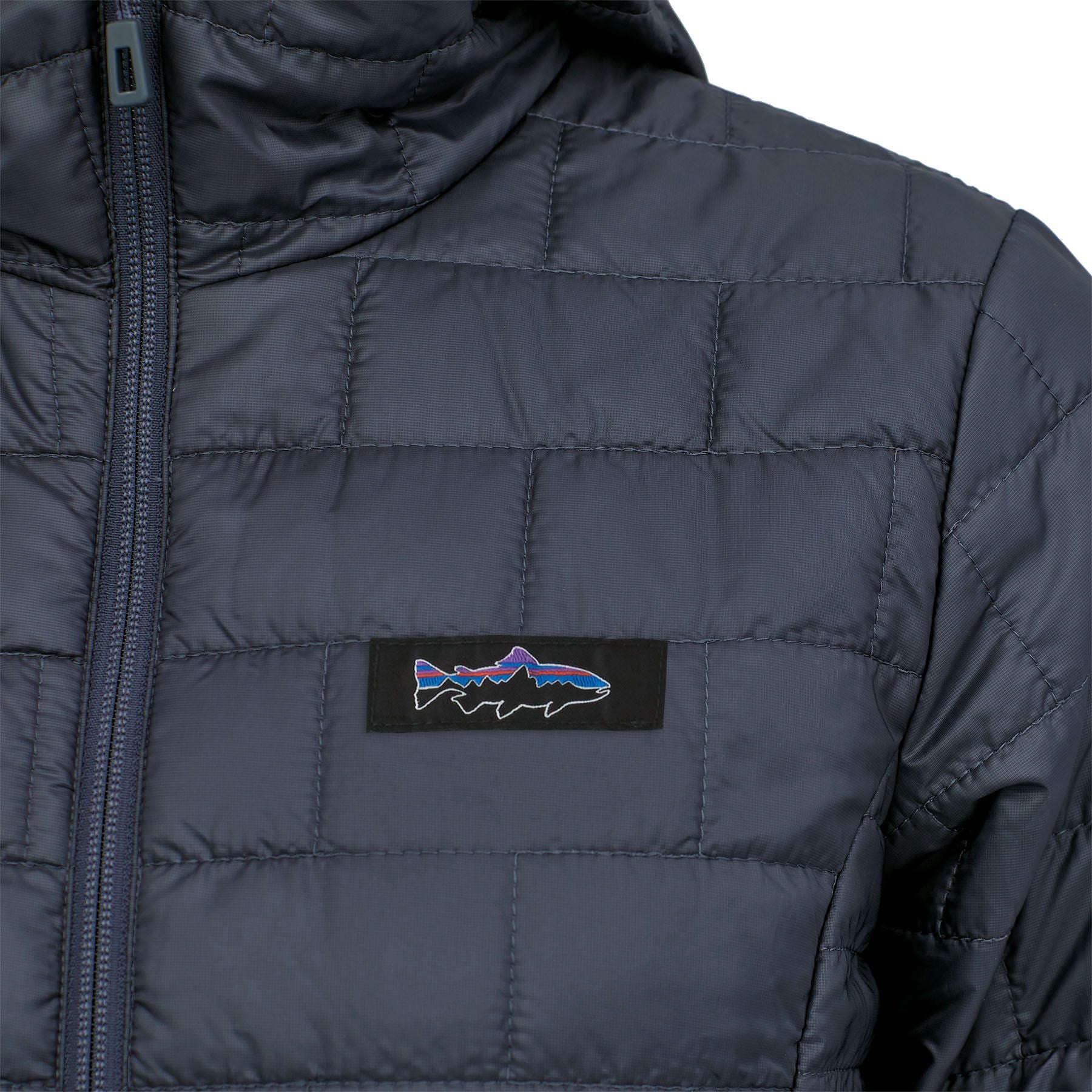 Patagonia Women's Nano Puff Fitz Roy Trout Hoody Smolder Blue Image 06
