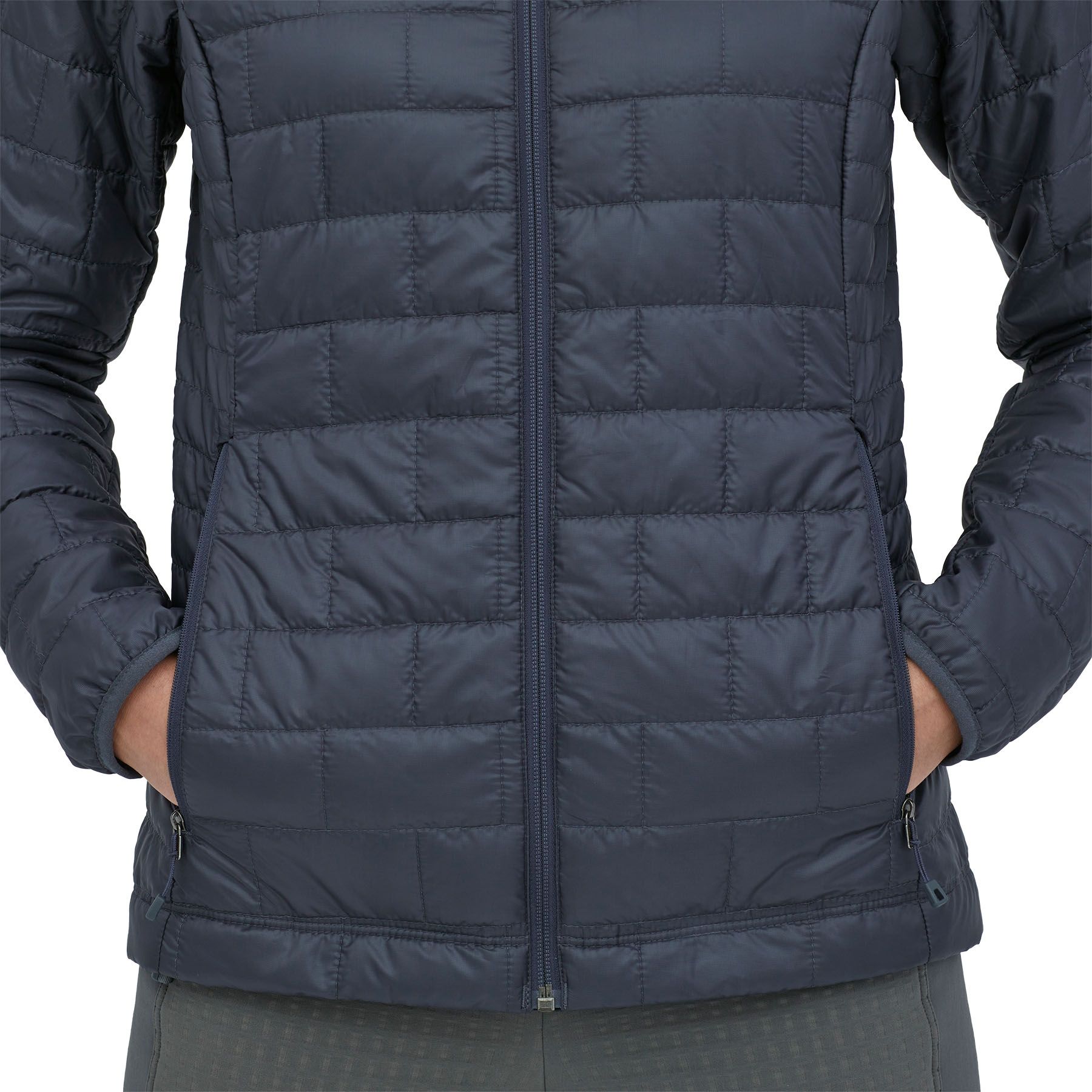 Patagonia Women's Nano Puff Fitz Roy Trout Hoody Smolder Blue Image 07