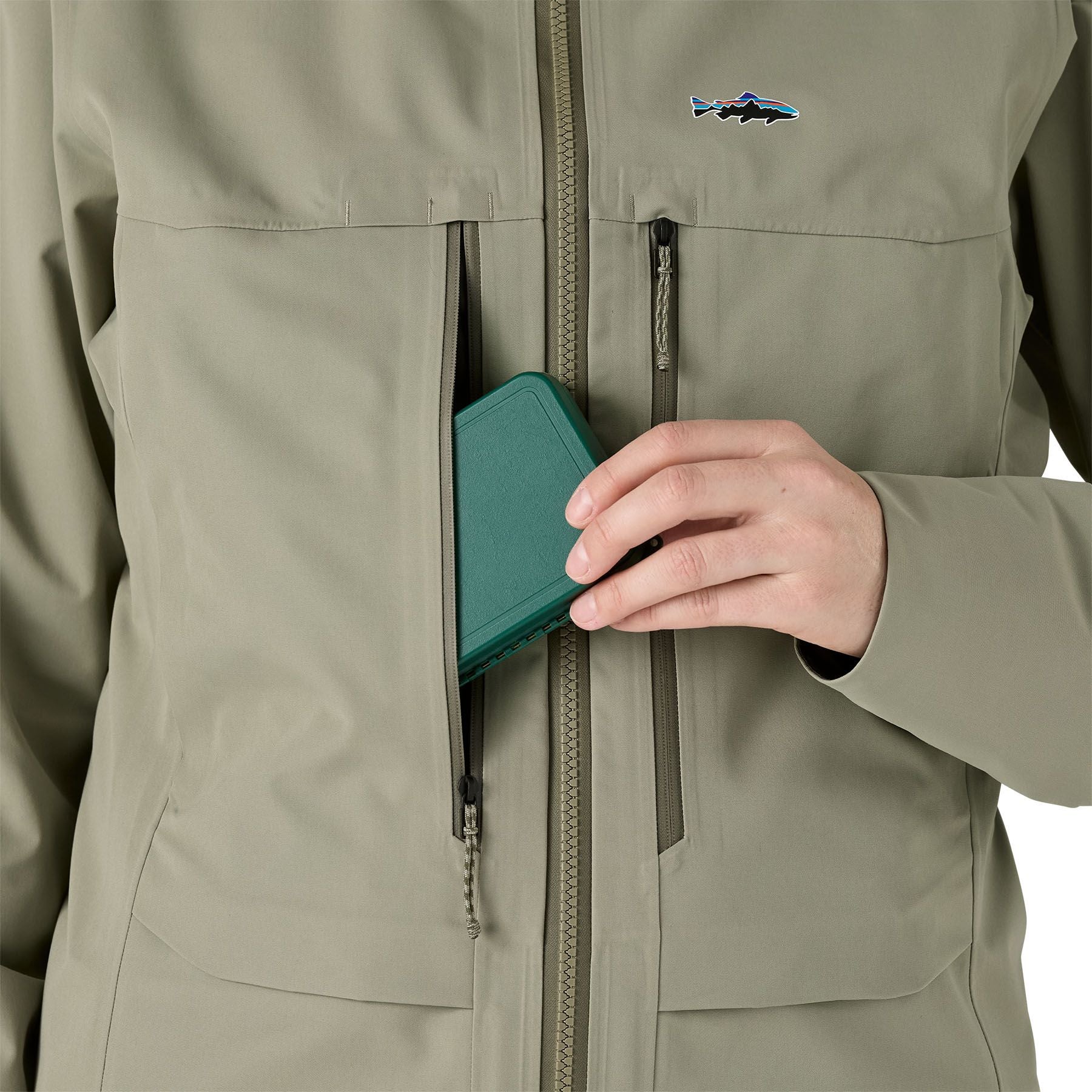 Patagonia Women's Swiftcurrent Wading Jacket River Rock Green