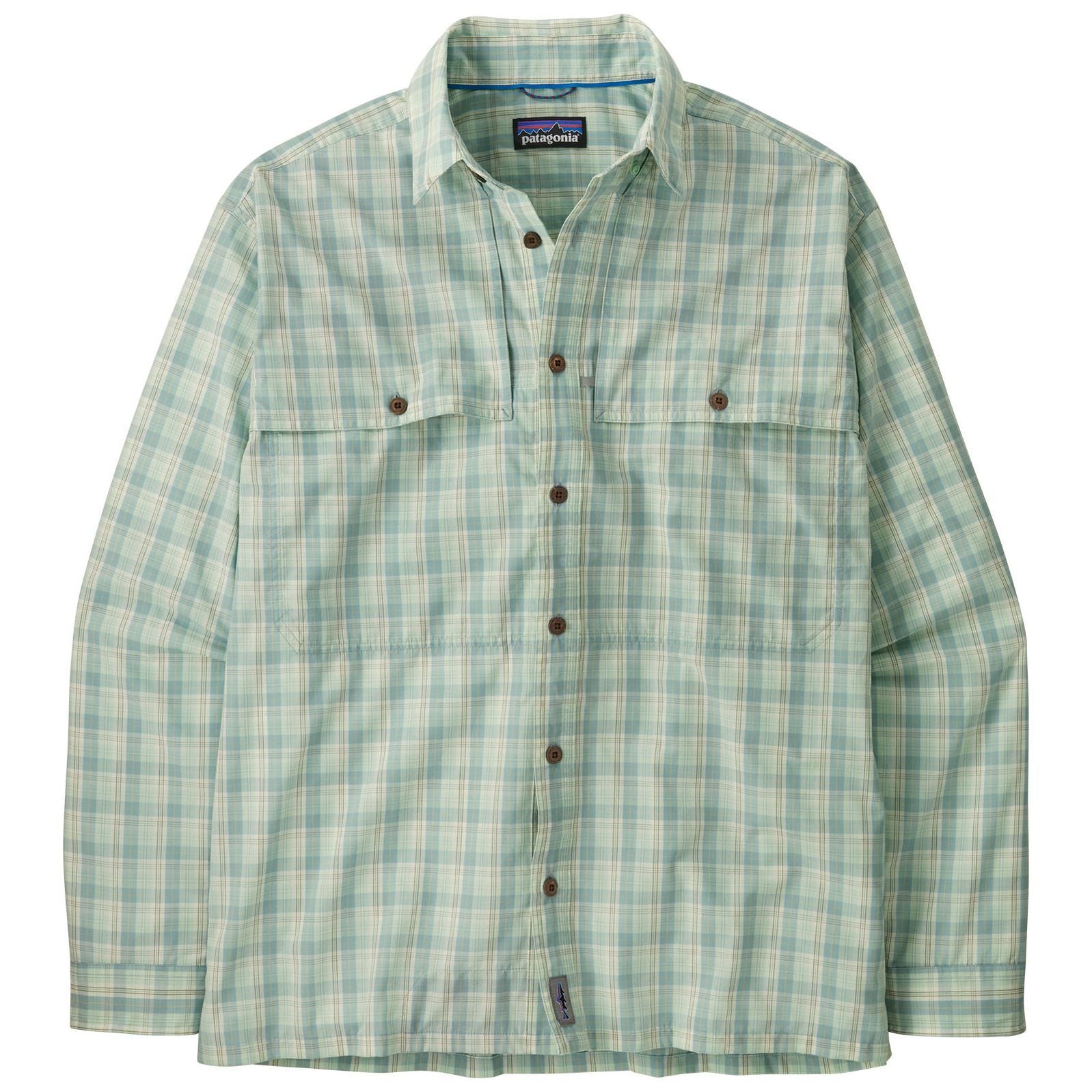 Patagonia Men's Long-Sleeved Island Hopper Shirt Dipper: Rinsed Green Image 01