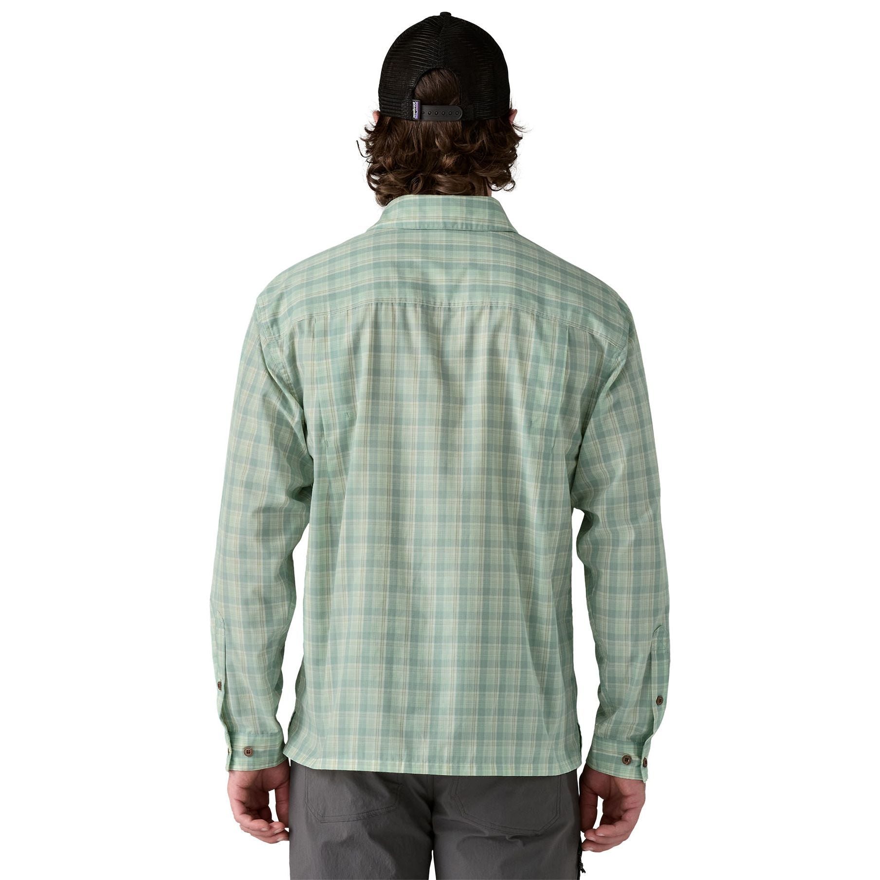 Patagonia Men's Long-Sleeved Island Hopper Shirt Dipper: Rinsed Green Image 04