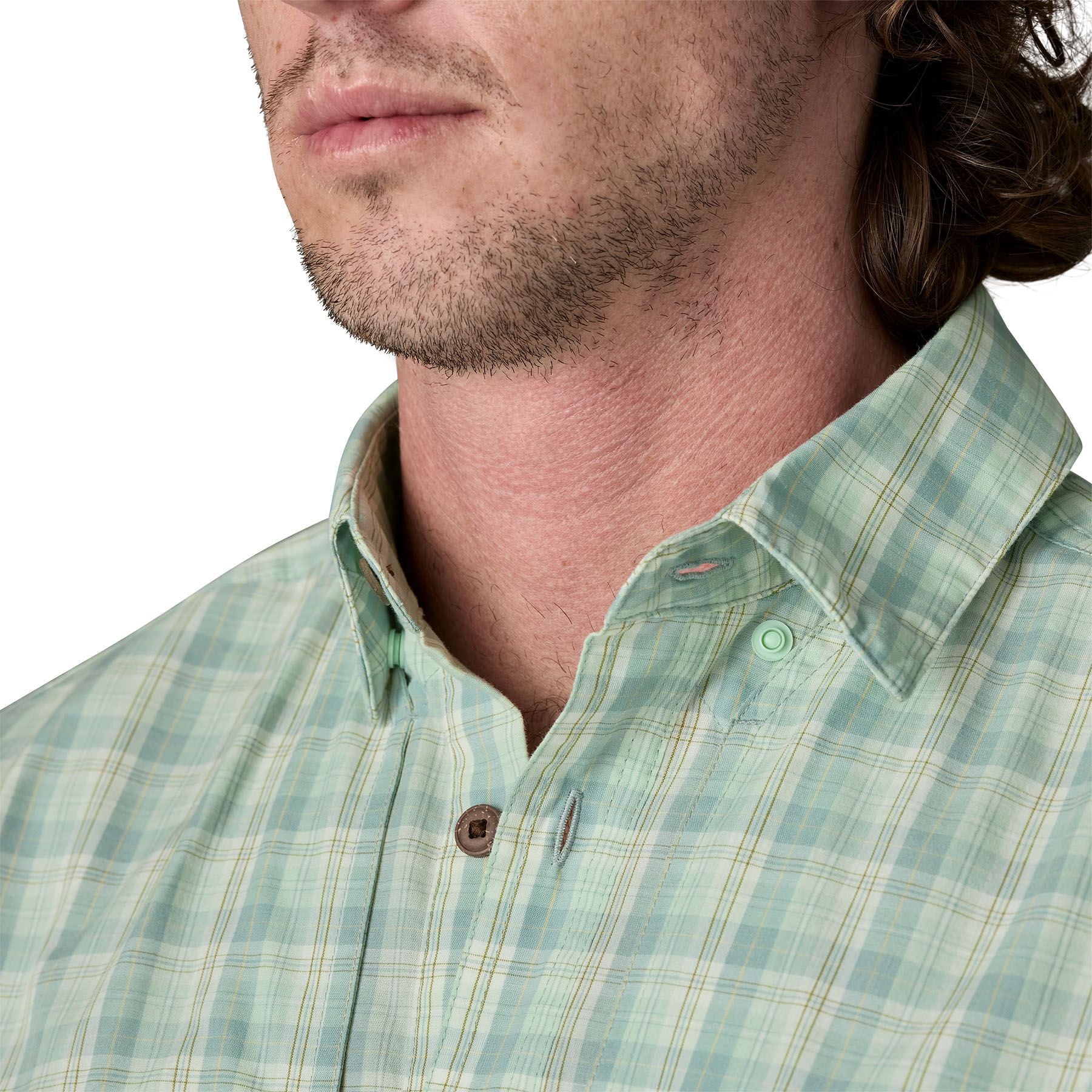 Patagonia Men's Long-Sleeved Island Hopper Shirt Dipper: Rinsed Green Image 05