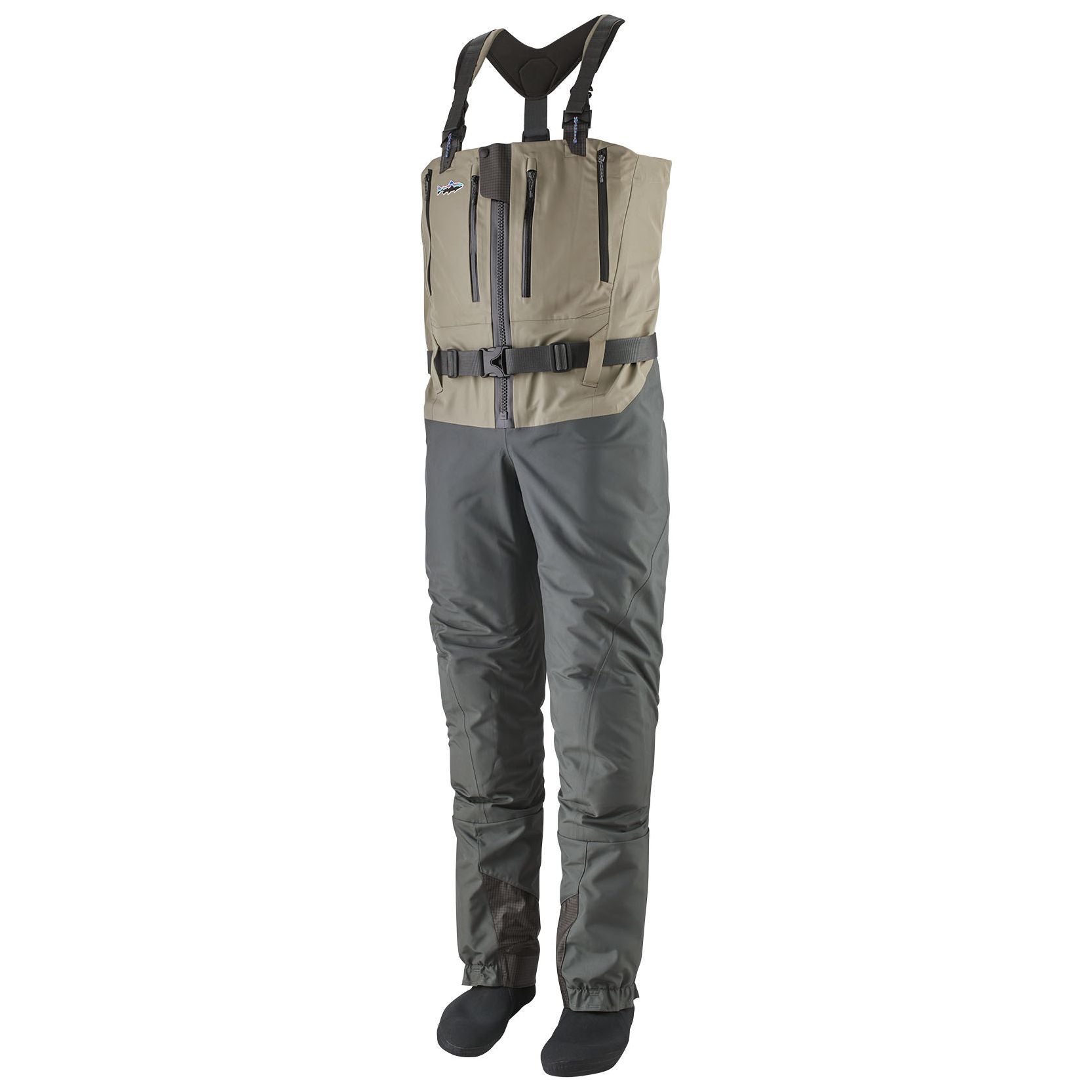 Patagonia Men's Swiftcurrent Expedition Zip Front Waders River Rock Green 01