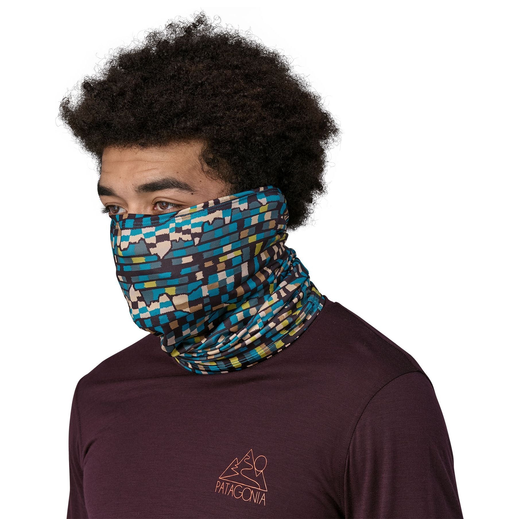 Patagonia Sun Mask Fitz Roy Patchwork: Belay Blue Image 04