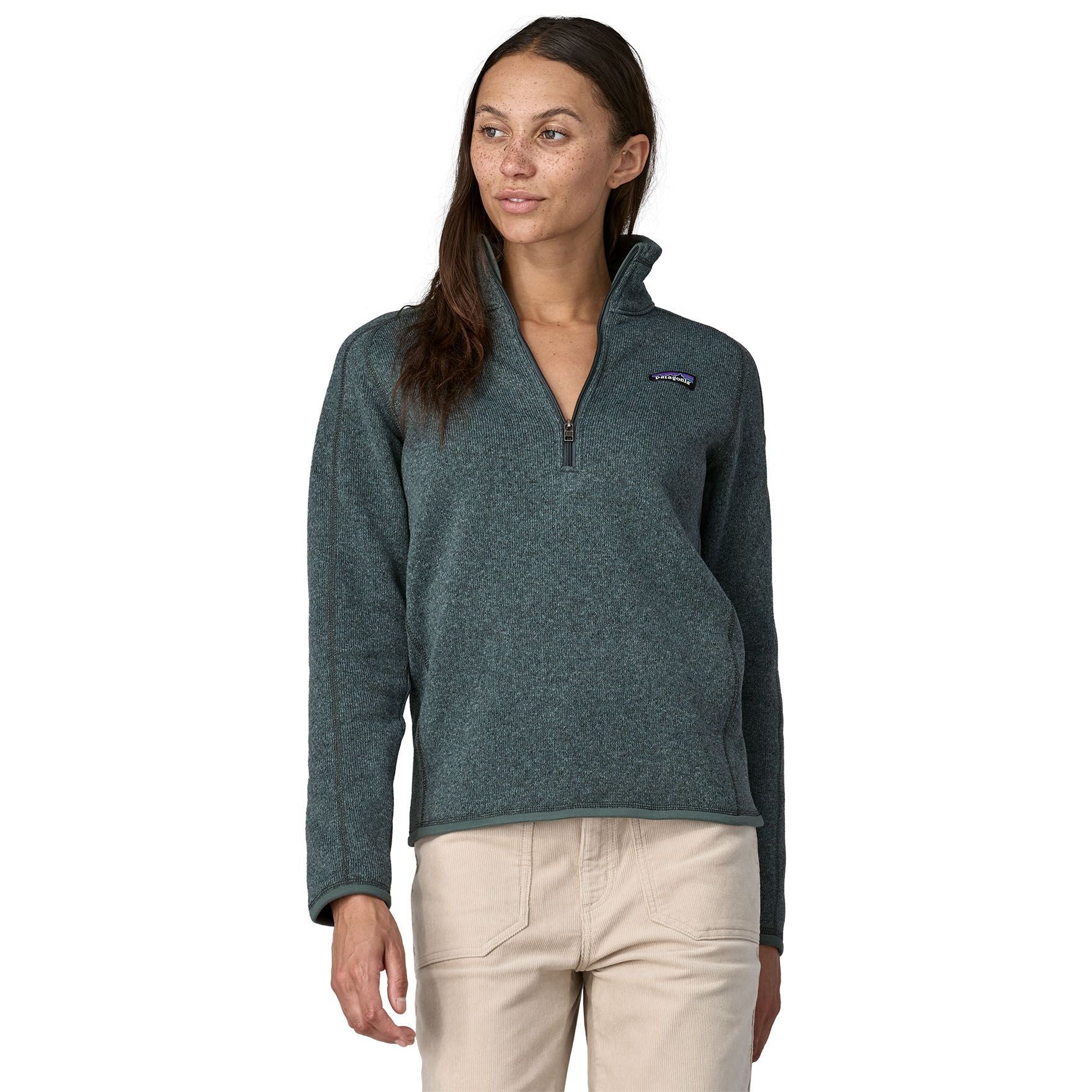 Patagonia Women's Better Sweater 1/4 - Zip Nouveau Green Image 02