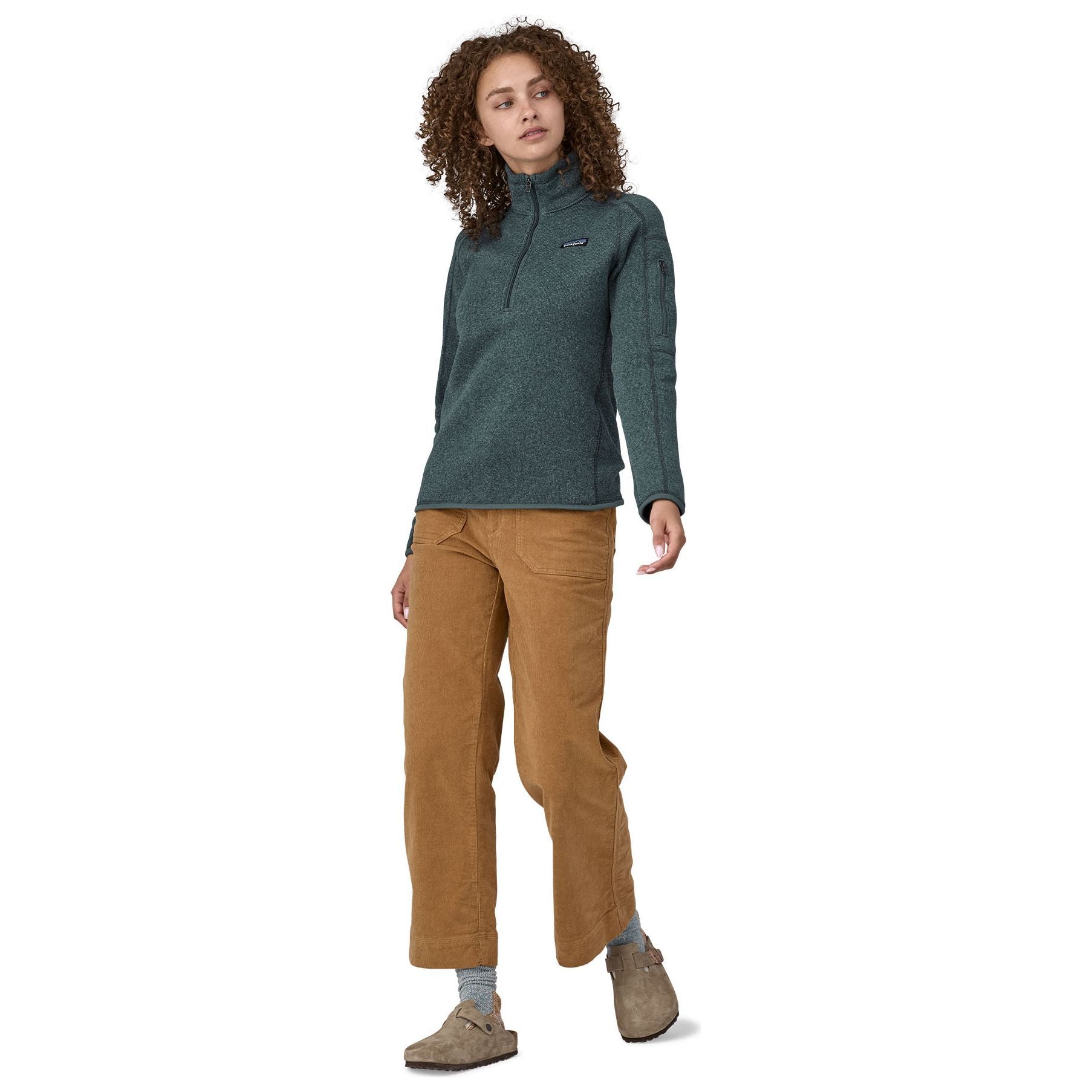 Patagonia Women's Better Sweater 1/4 - Zip Nouveau Green Image 04