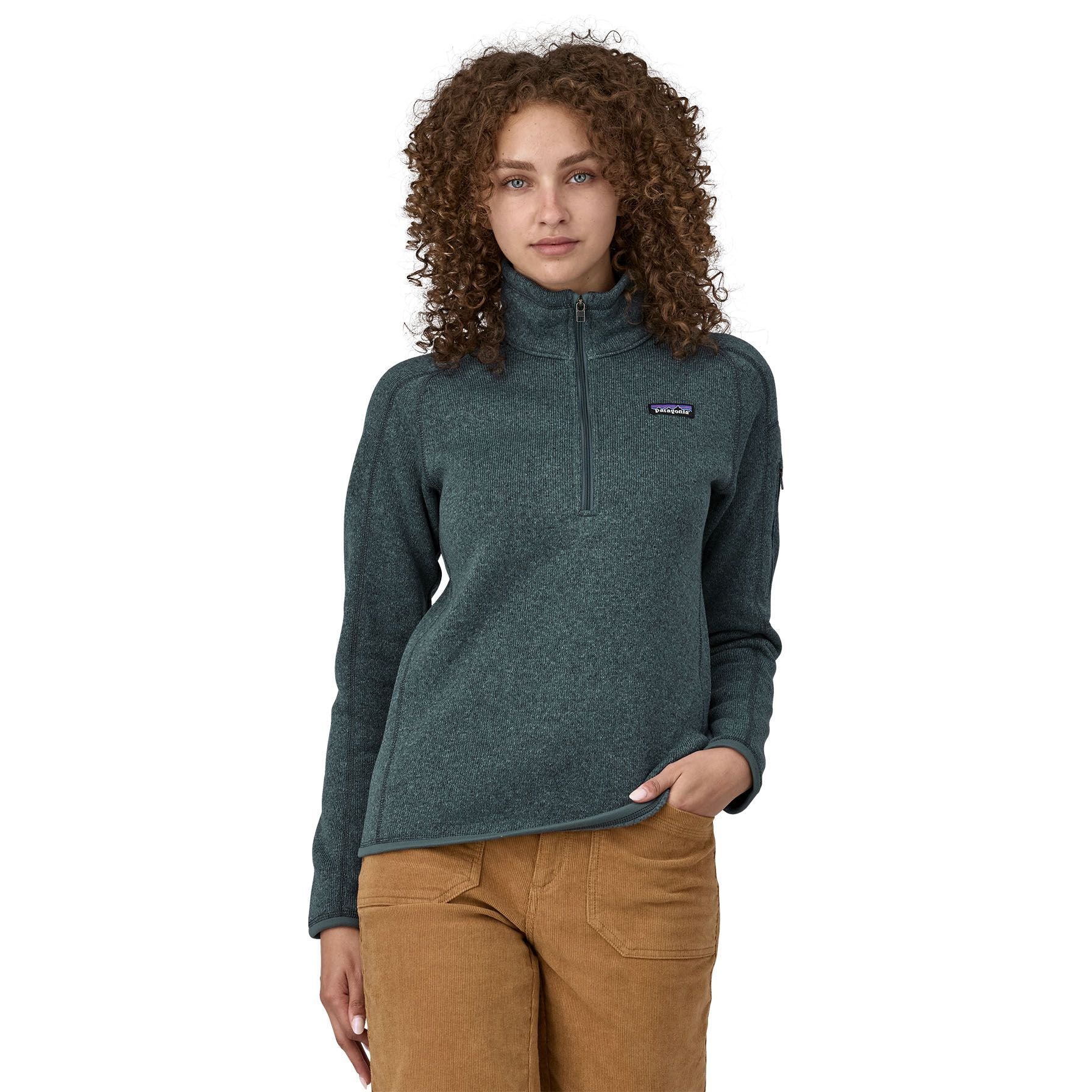 Patagonia Women's Better Sweater 1/4 - Zip Nouveau Green Image 05