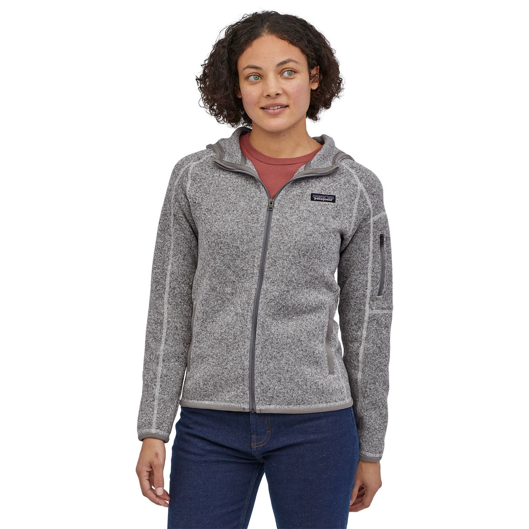 Patagonia Women's Better Sweater Hoody Birch White Image 02