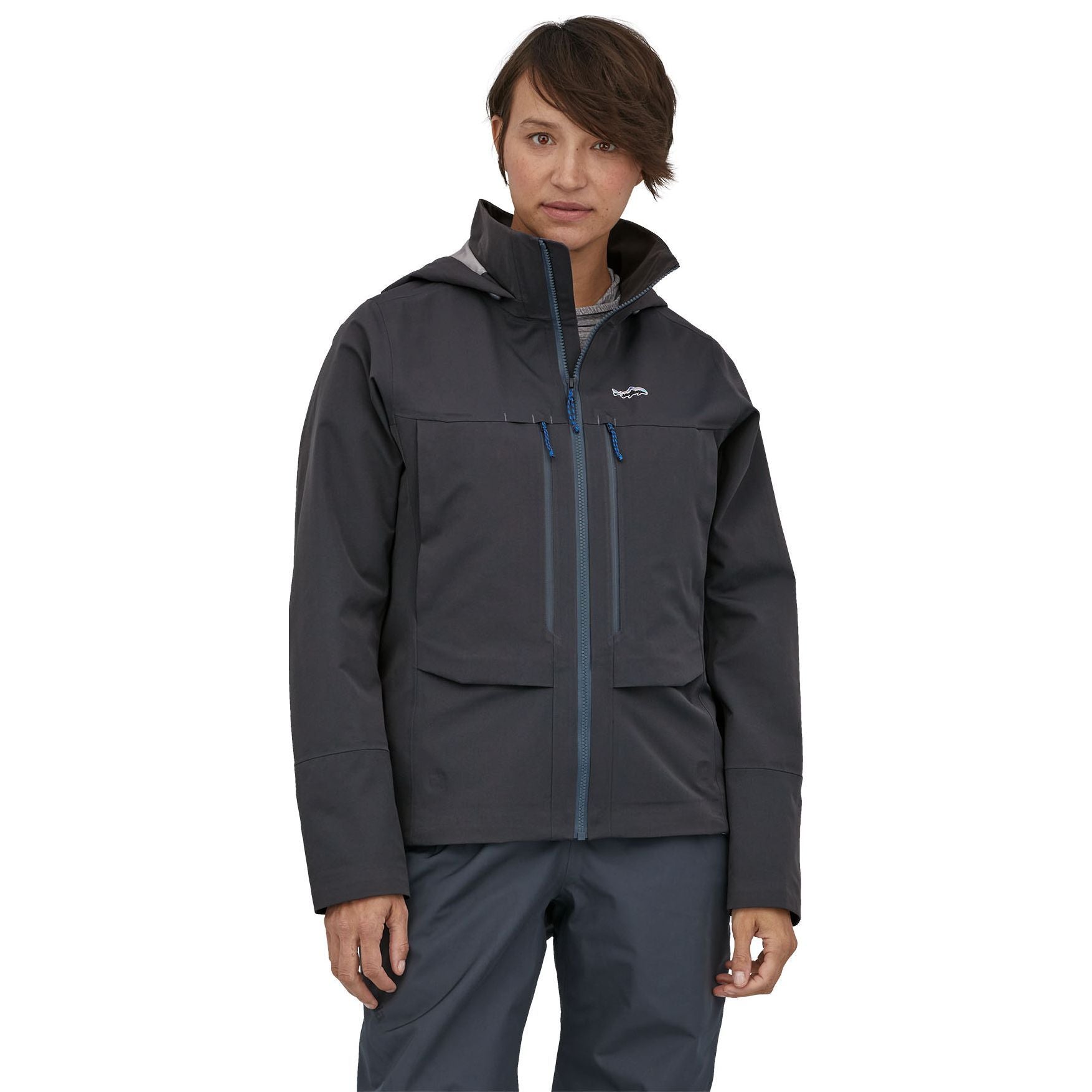 Patagonia Women's Swiftcurrent Wading Jacket Smolder Blue Image 02