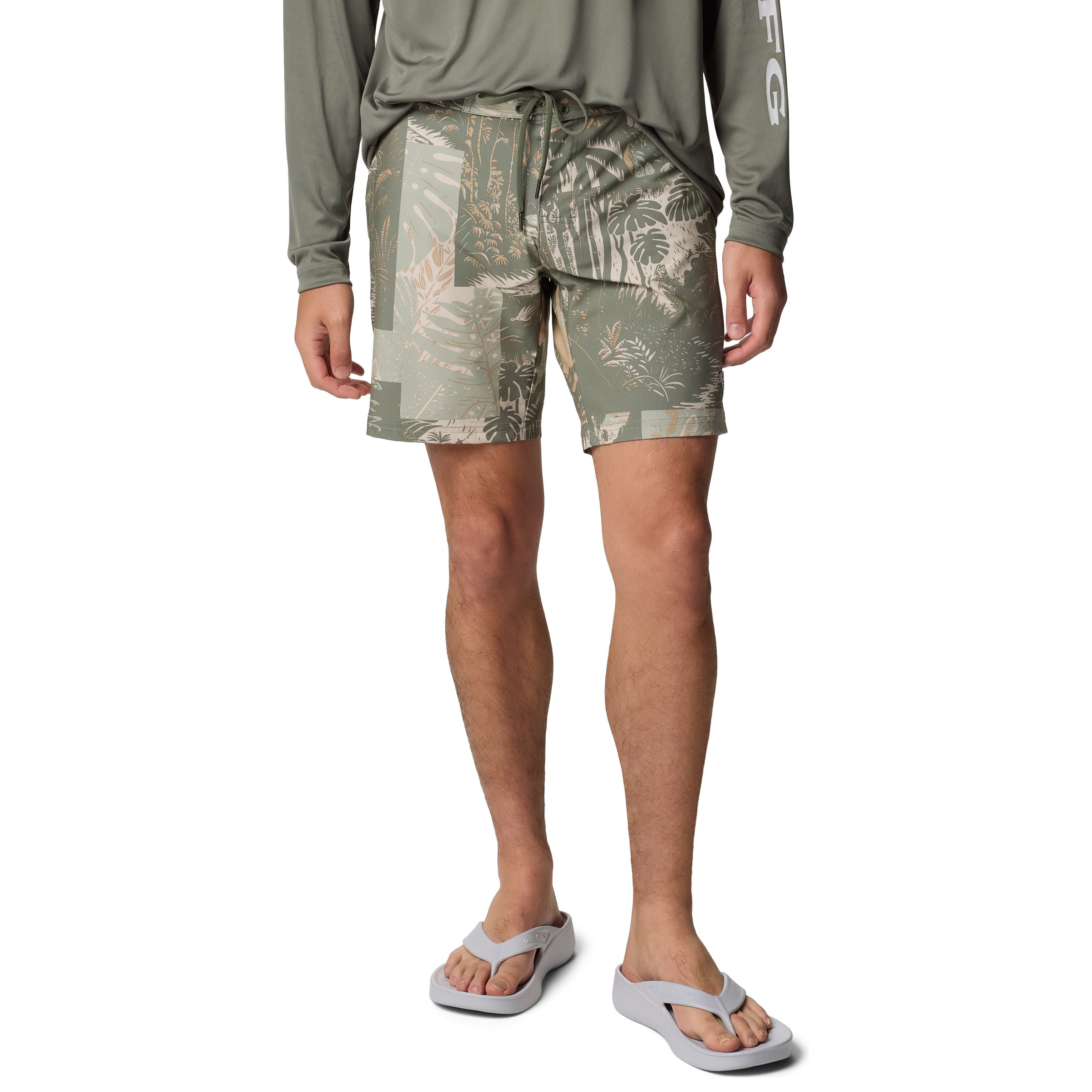 Columbia Men's PFG Offshore III Board Short Cypress Tarpon Image 01