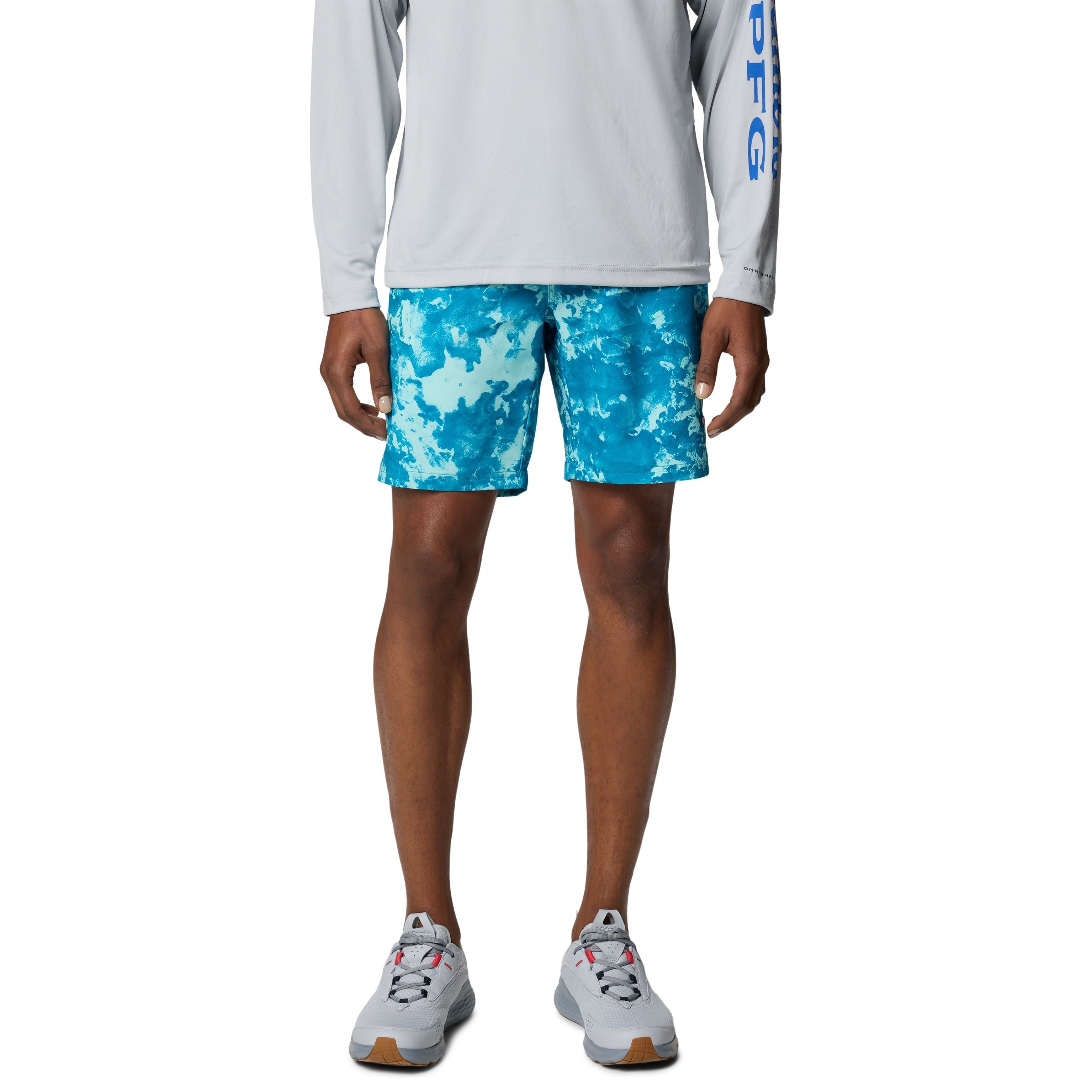 Columbia Men's PFG Offshore III Board Short Grey Ash Image 01
