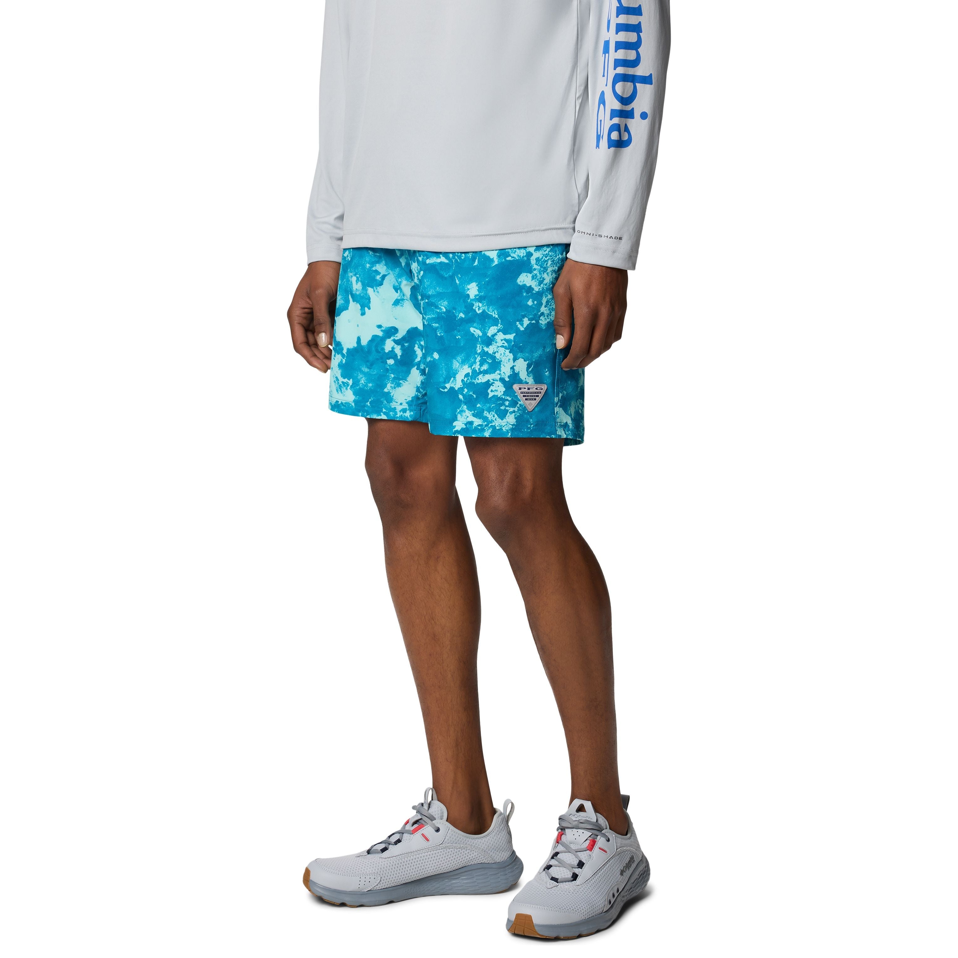 Columbia Men's PFG Offshore III Board Short Grey Ash Image 03